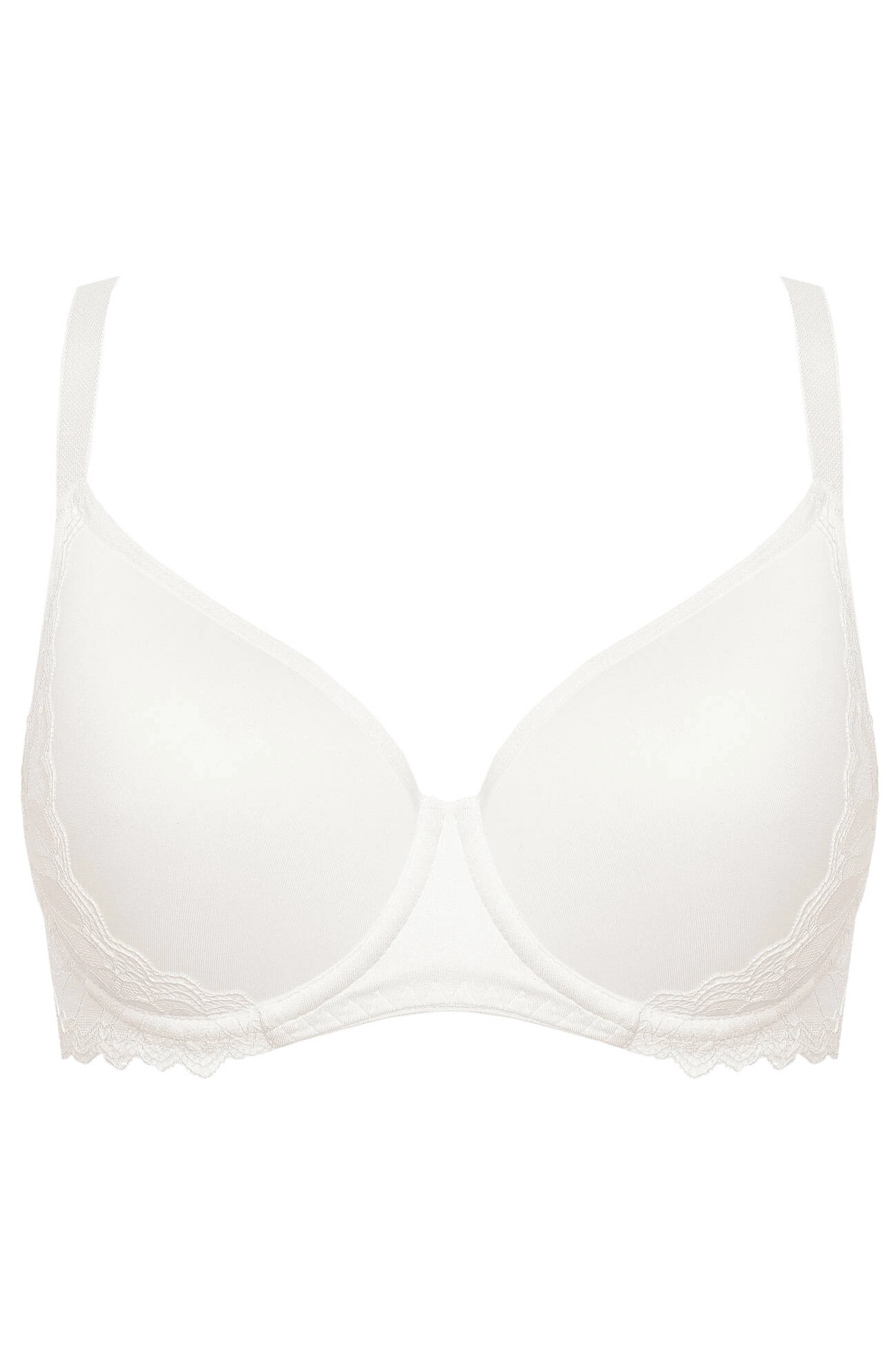 Eclipse biustonosz usztywniany, gładki z koronką