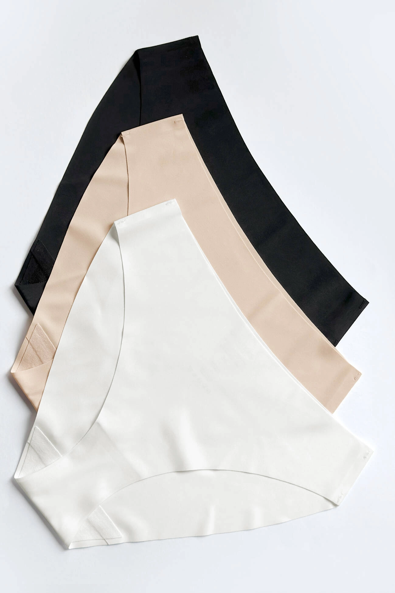 Braguitas sin costuras Blanca, pack de tres