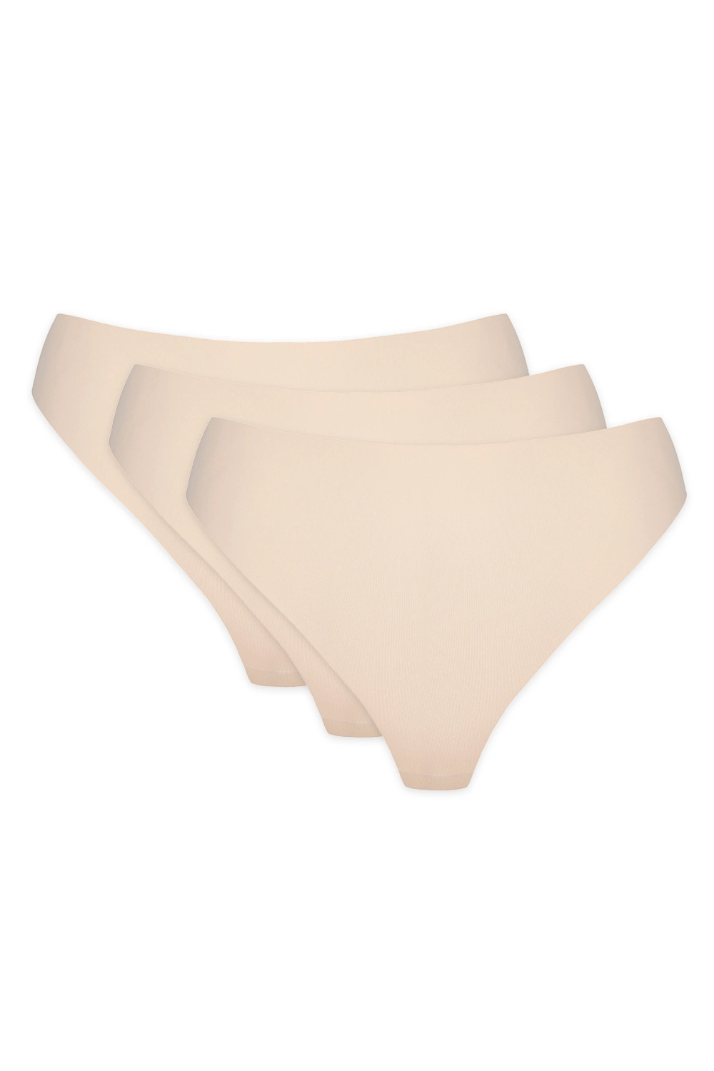 Blanca string sin costuras, pack de 3