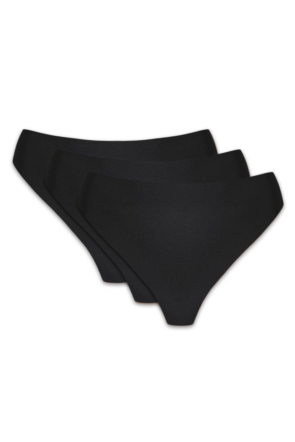 Blanca tanga sin costuras, pack de tres