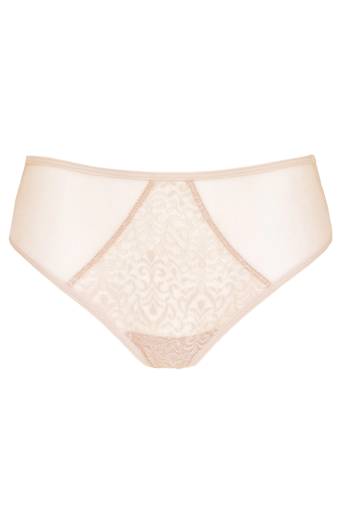 String beige Gabi en dentelle