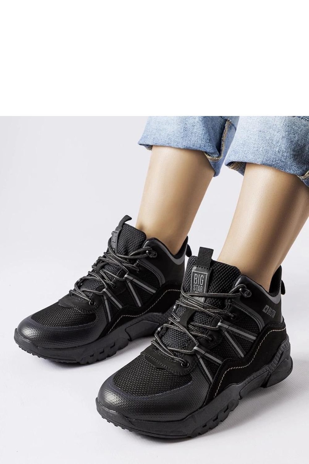 Black Big Star KK274218 combat boots - Solea