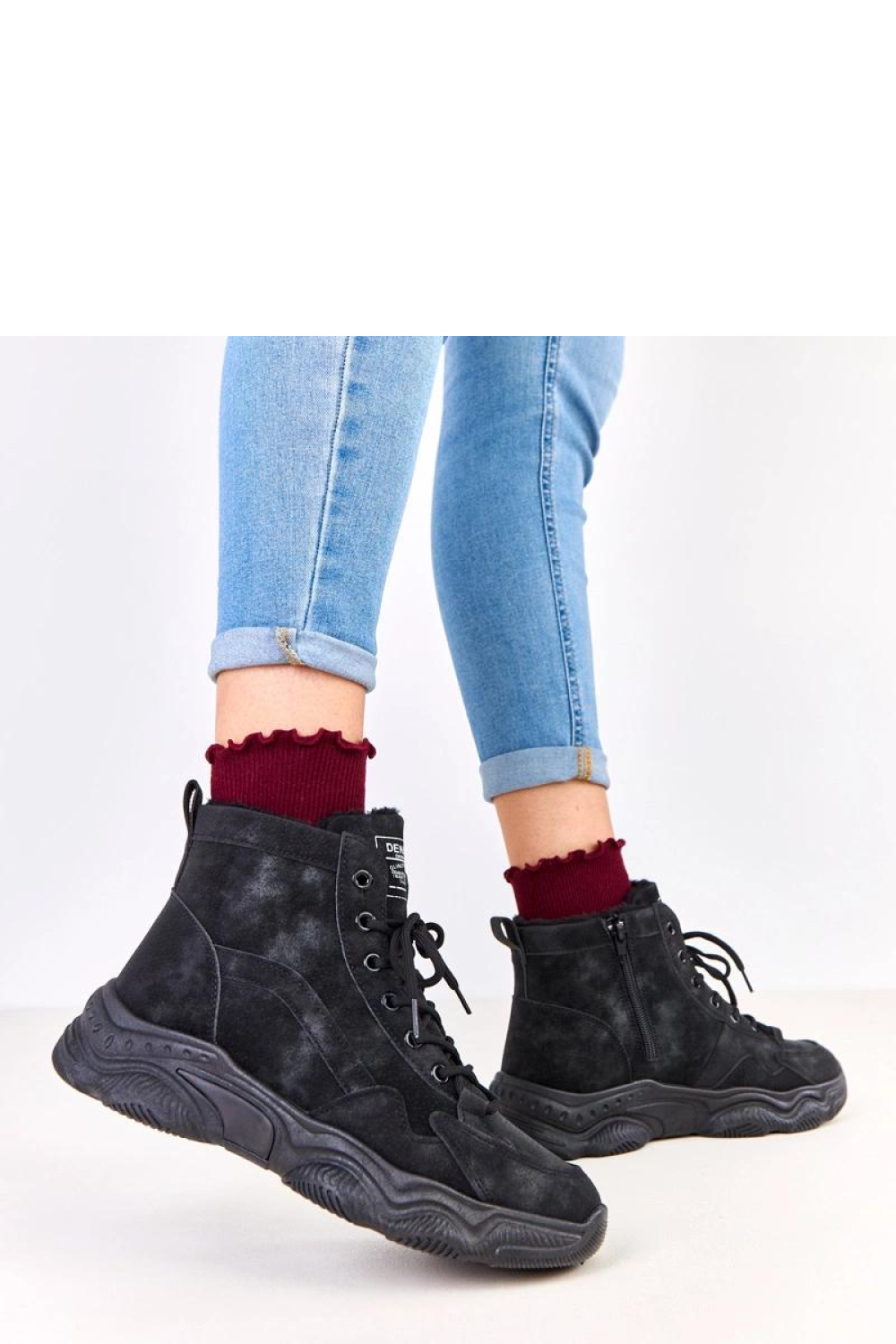 Chakles XY2817-1 Black Combat Boots - Solea