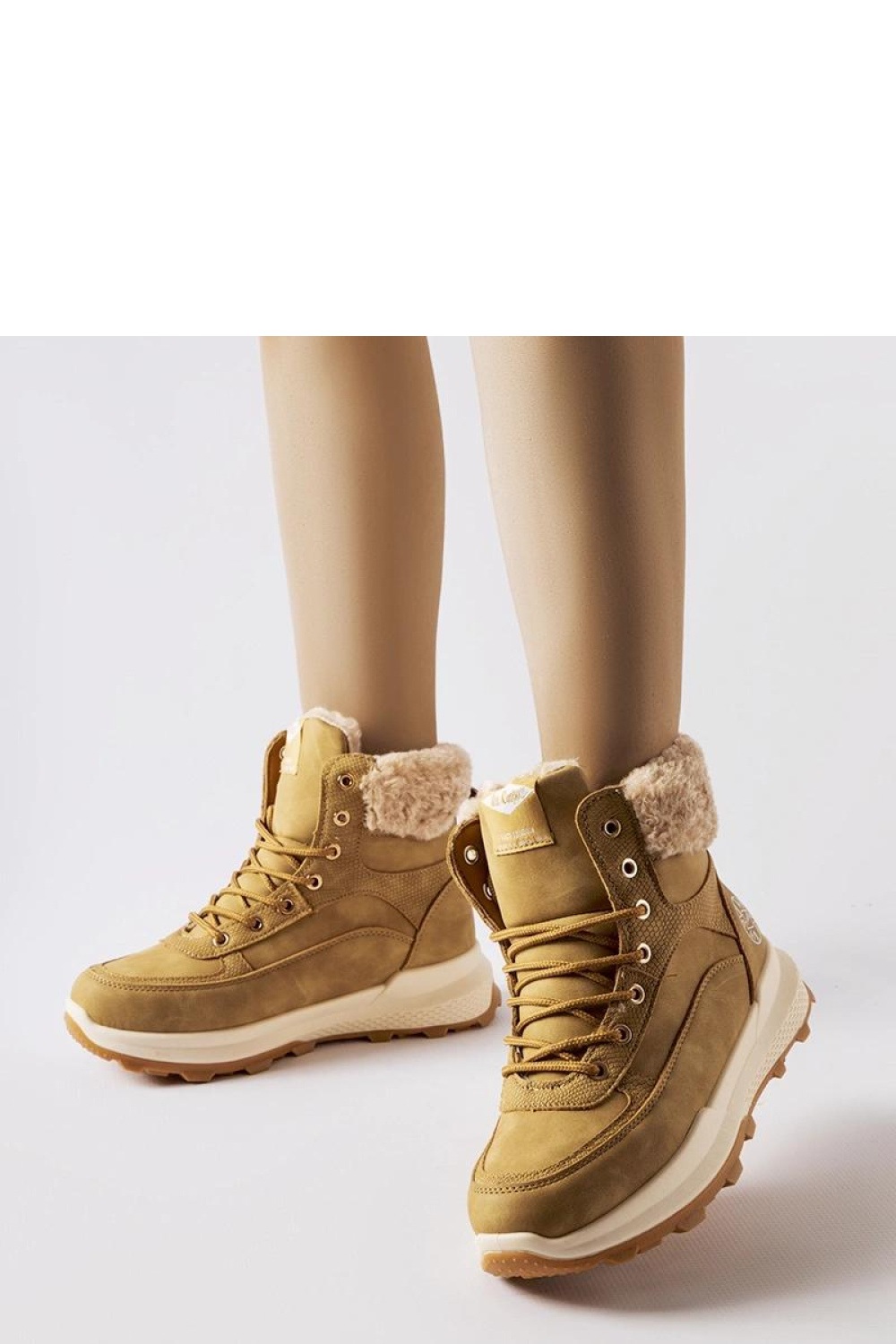 Brown Lee Cooper LCJ-22-44-1361L lace-up boots - Solea