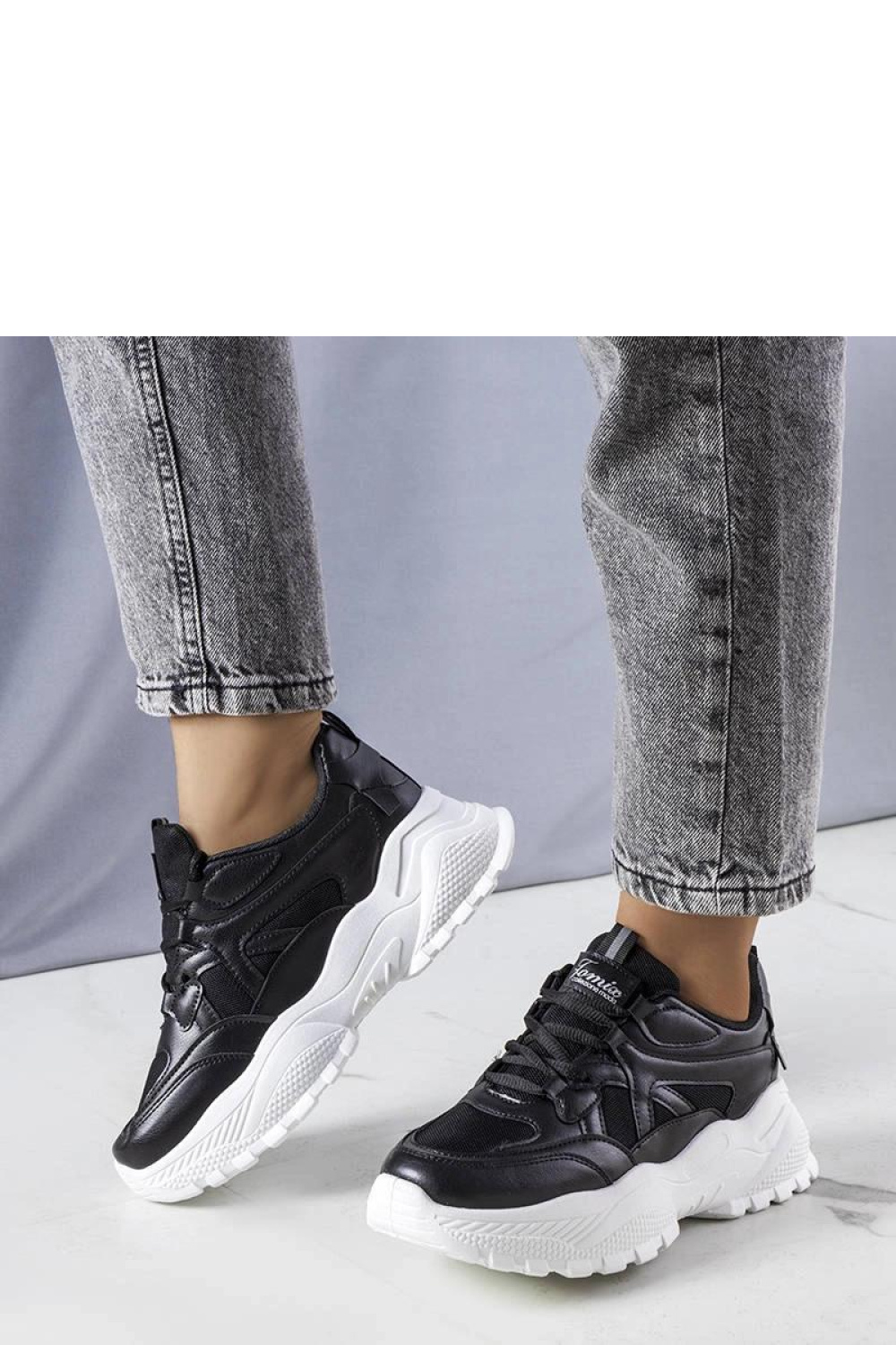 Black chunky-sole sneakers Lorene - Solea