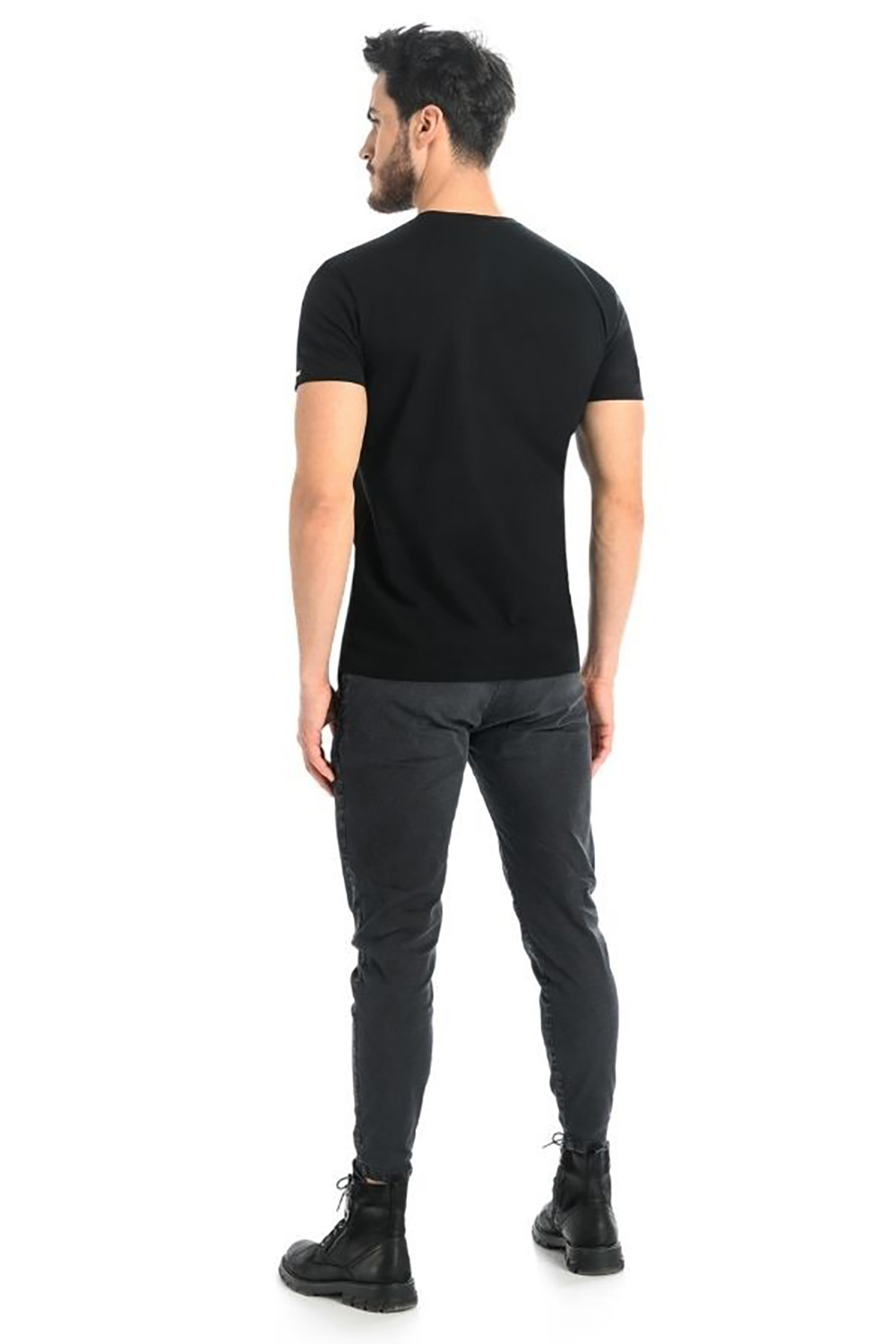 T-shirt Męski Model Luca 1502 Black - Teyli – widok 2