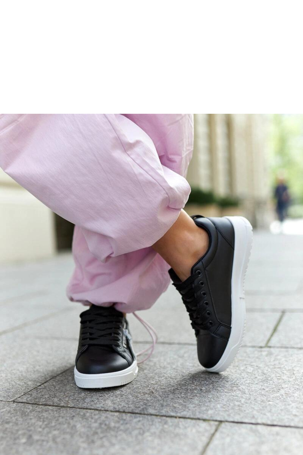 Black eco-leather Brecht sneakers - Solea