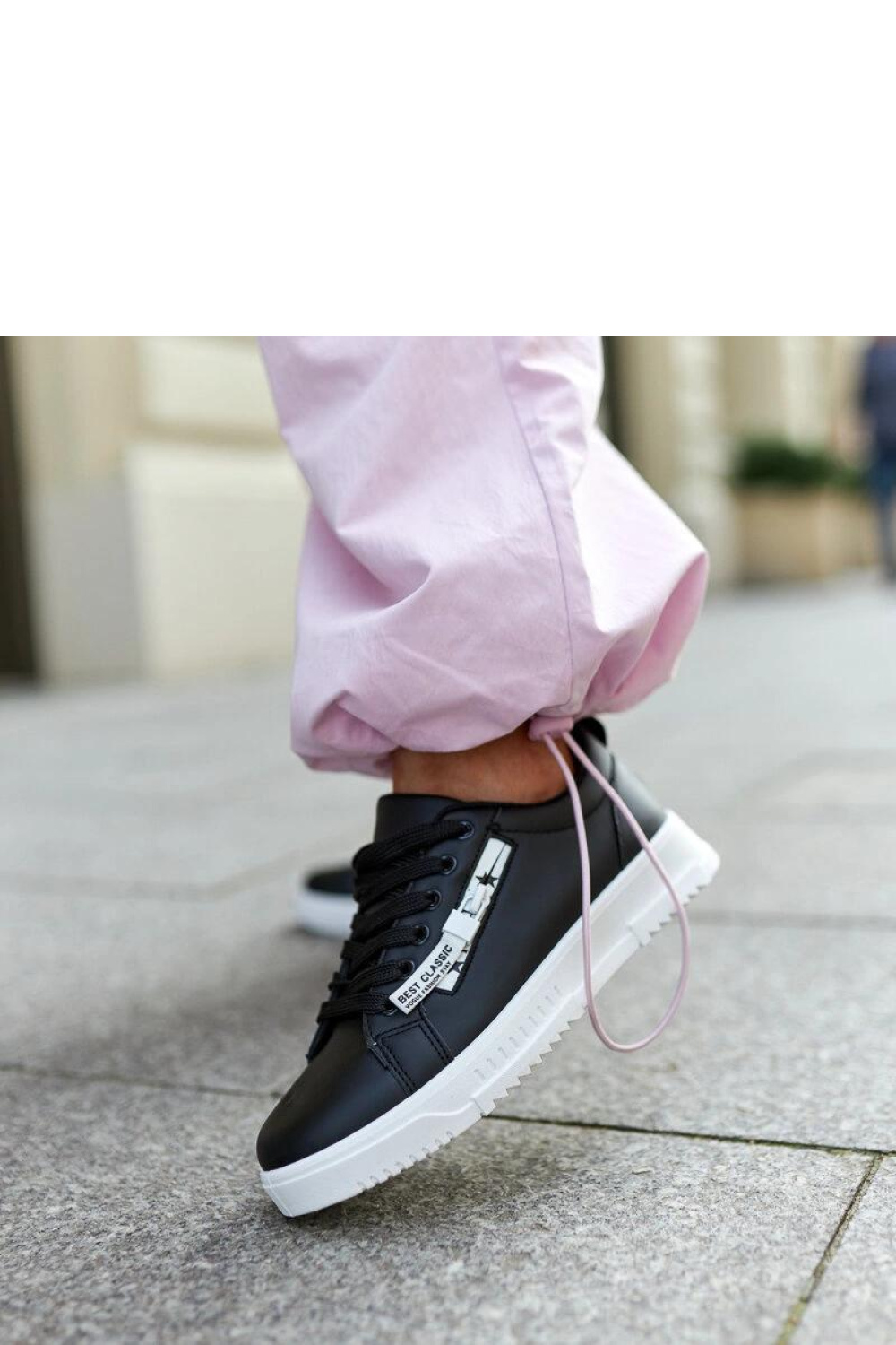 Black eco-leather Brecht sneakers - Solea