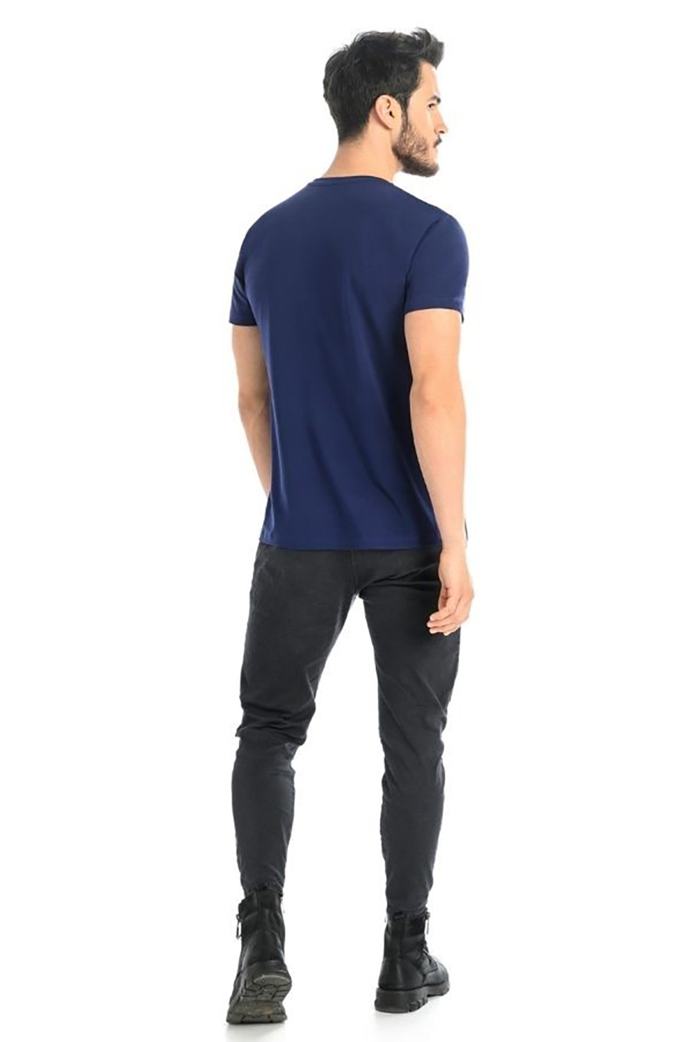 T-shirt Męski Model Luca 1502 Blue - Teyli – widok 2