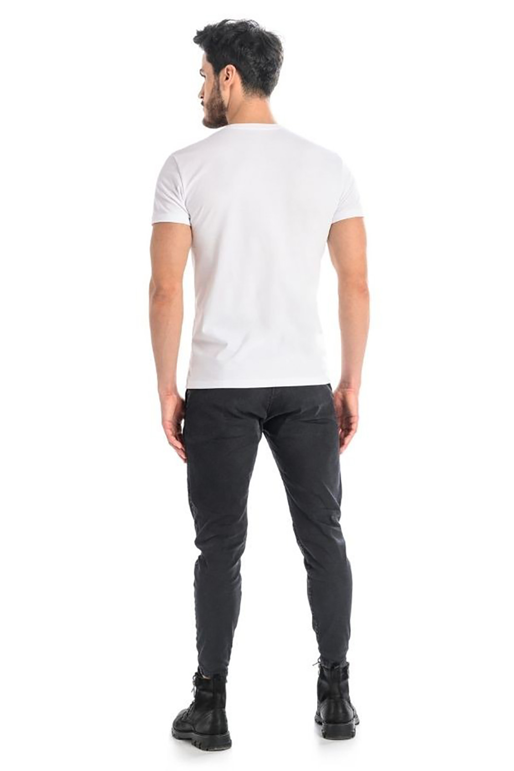 T-shirt Męski Model Luca 1502 White - Teyli – widok 2