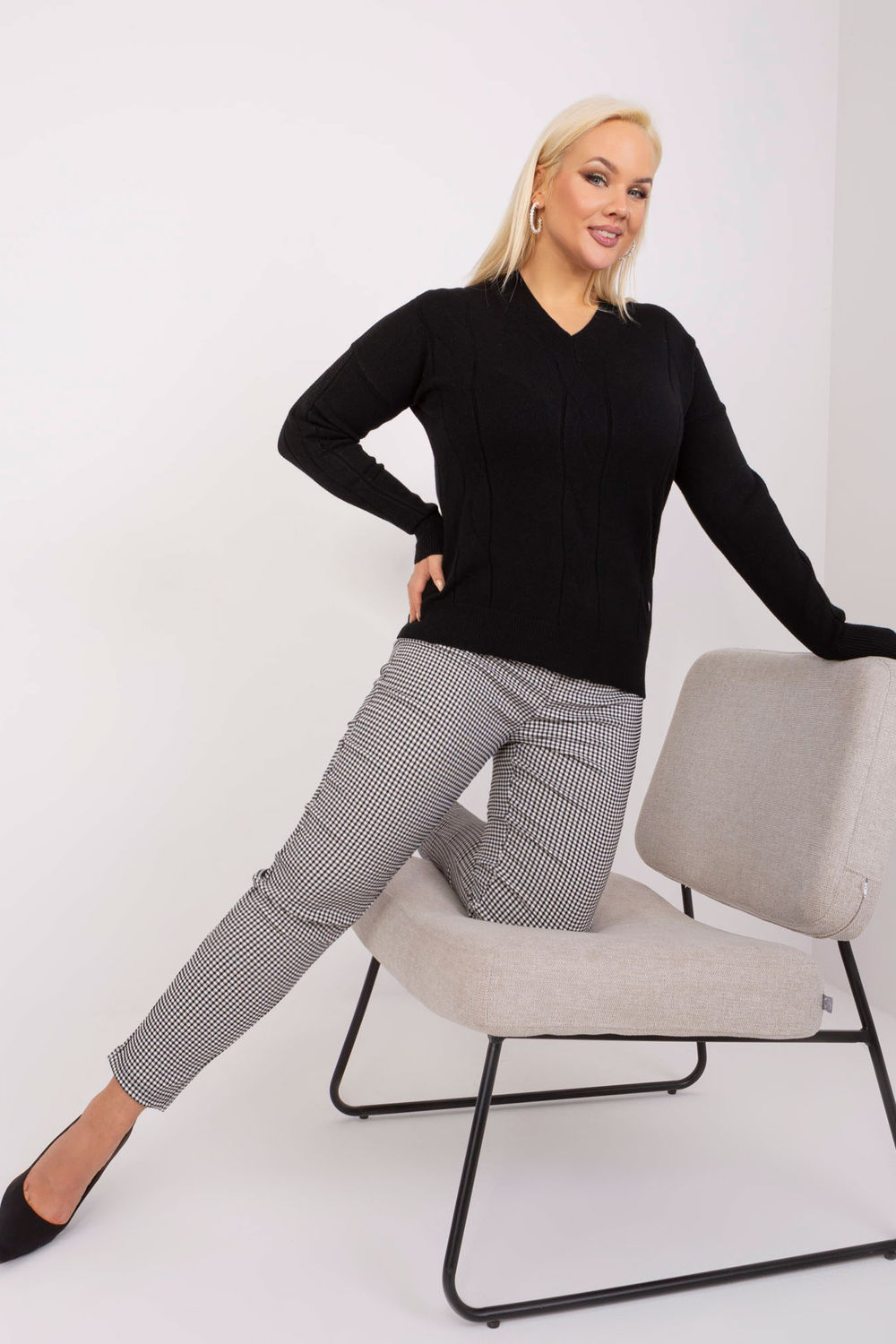 Sweter Damski Model PM-SW-PM688.64 Black - Factory Price – vue 2