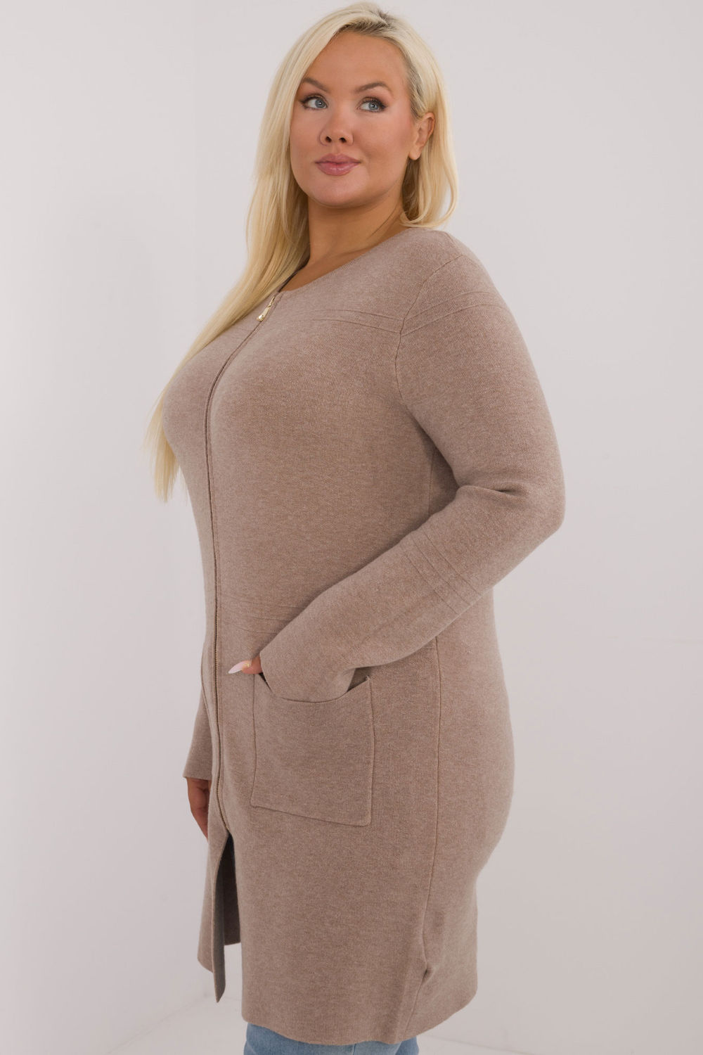 Sweter Damski Model PM-SW-PM793.01 Dark Beige - Factory Price – vue 2