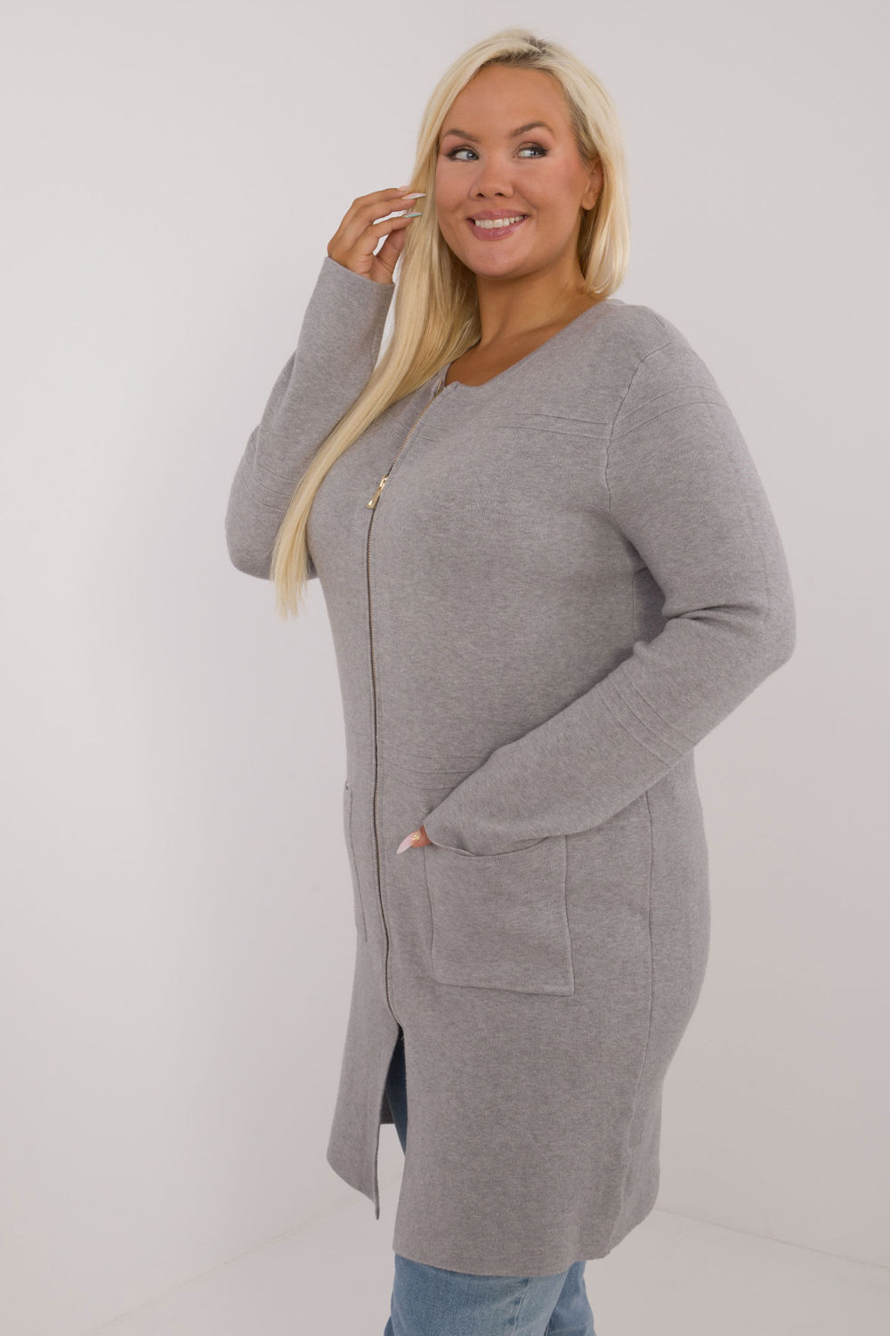 Sweter Damski Model PM-SW-PM793.01 Grey - Factory Price – vue 2