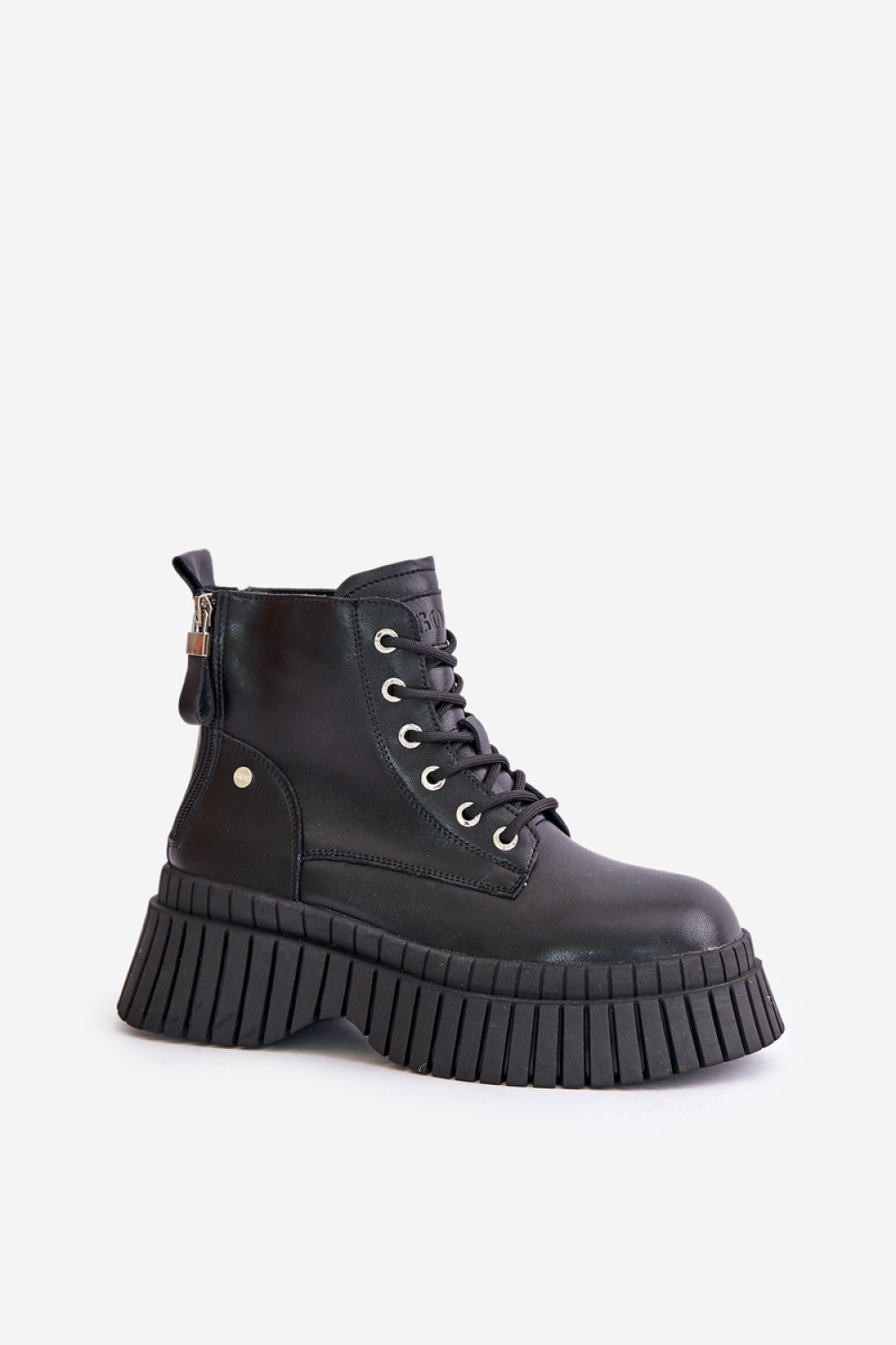 Goe OO2N4126 Black lace-up boots - Step in style