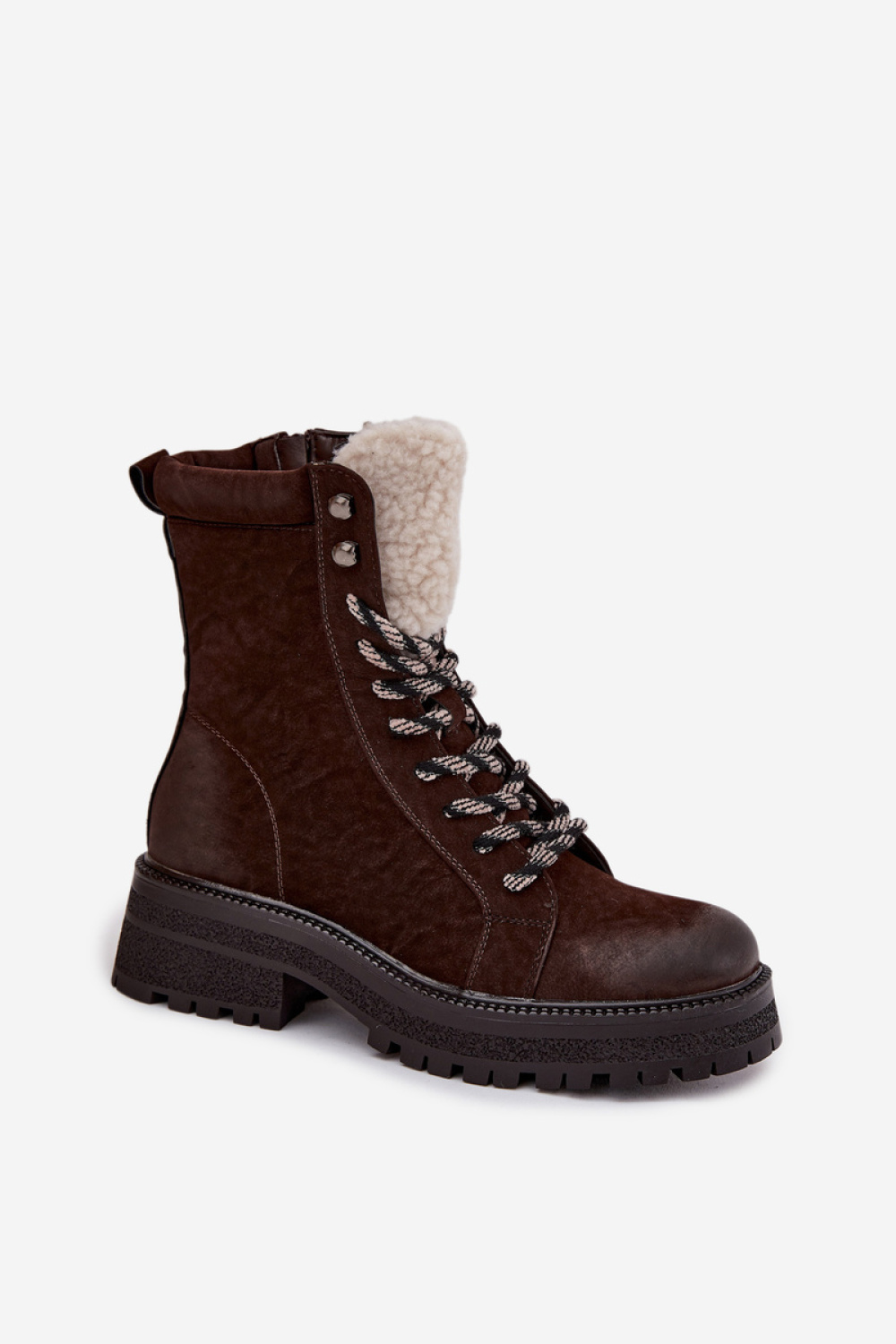 Bellora JH28077 Combat Boots, Chocolate - Step in style