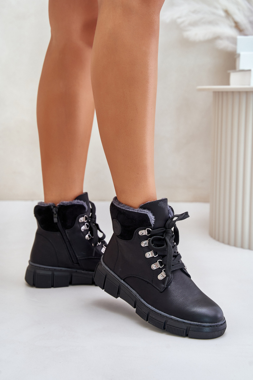 Trapery Model Mevanisa 24BT02-7973 Black - Step in style – widok 2