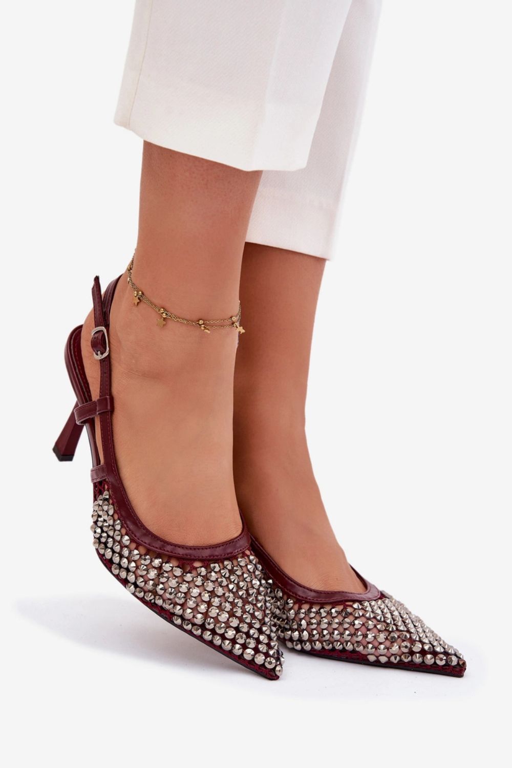 Szpilki Model Selinna JH551 Bordo - Step in style – widok 2