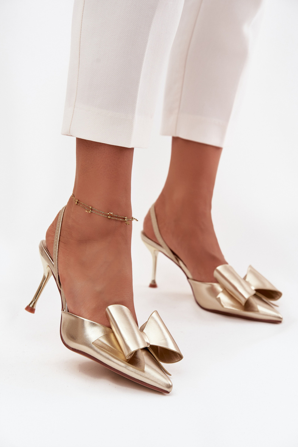 Szpilki Model Eklevia UC-158 Gold - Step in style