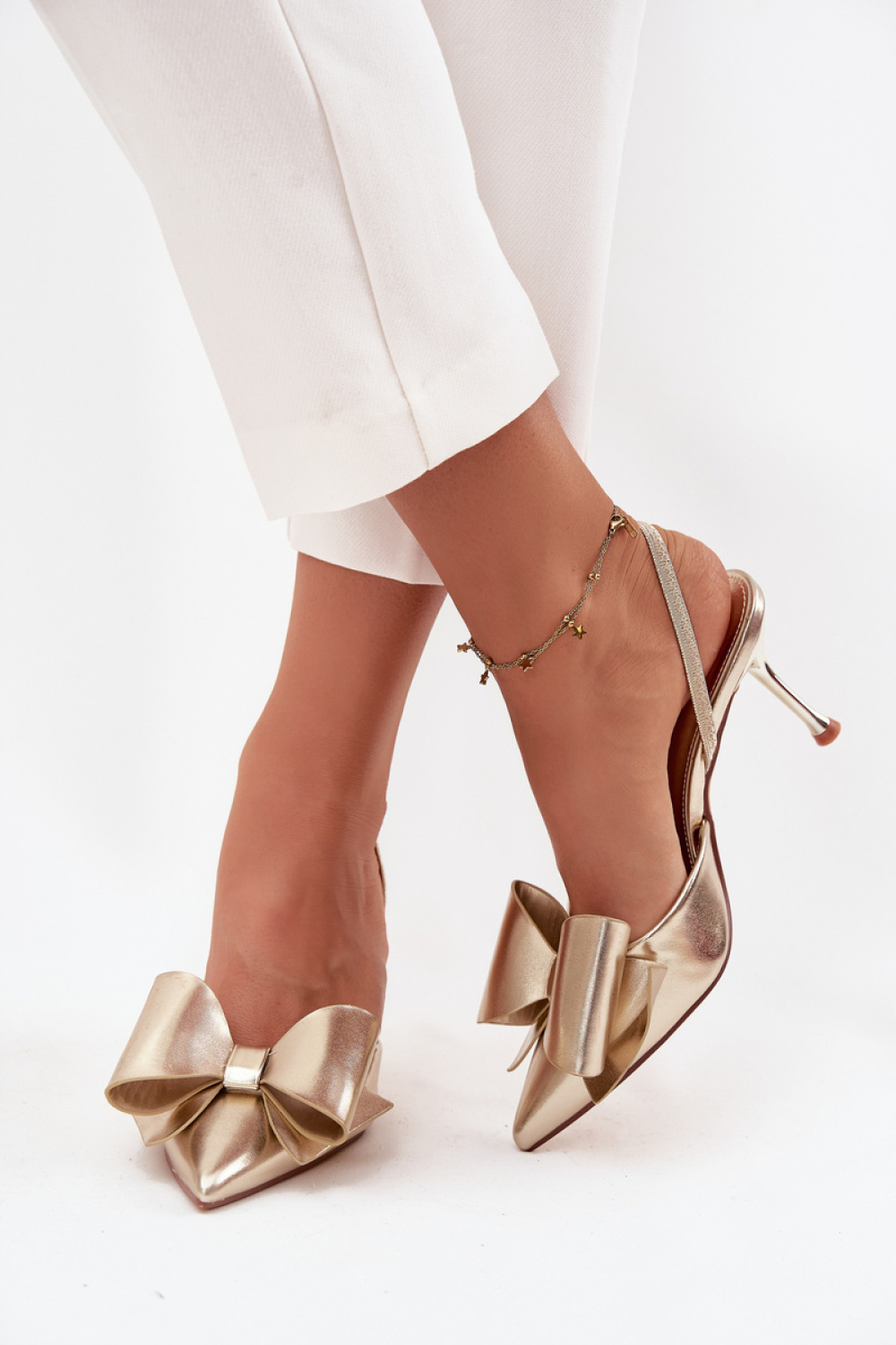 Szpilki Model Eklevia UC-158 Gold - Step in style – widok 2