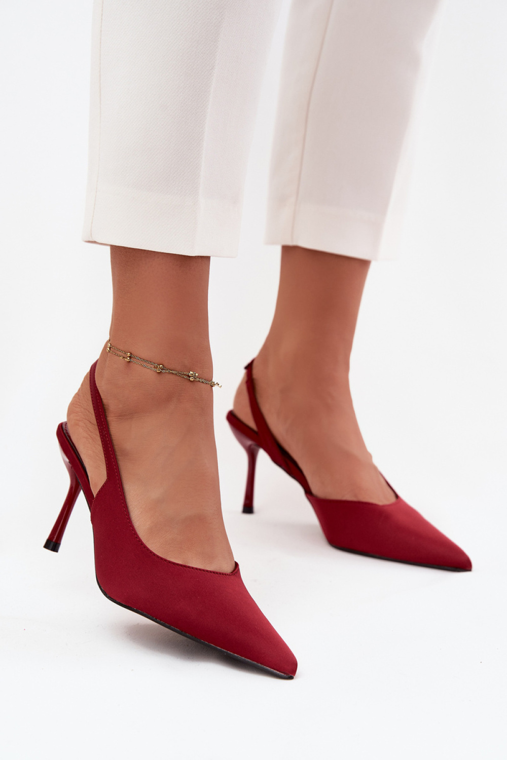 Szpilki Model Lenira SQC-221 Bordo - Step in style