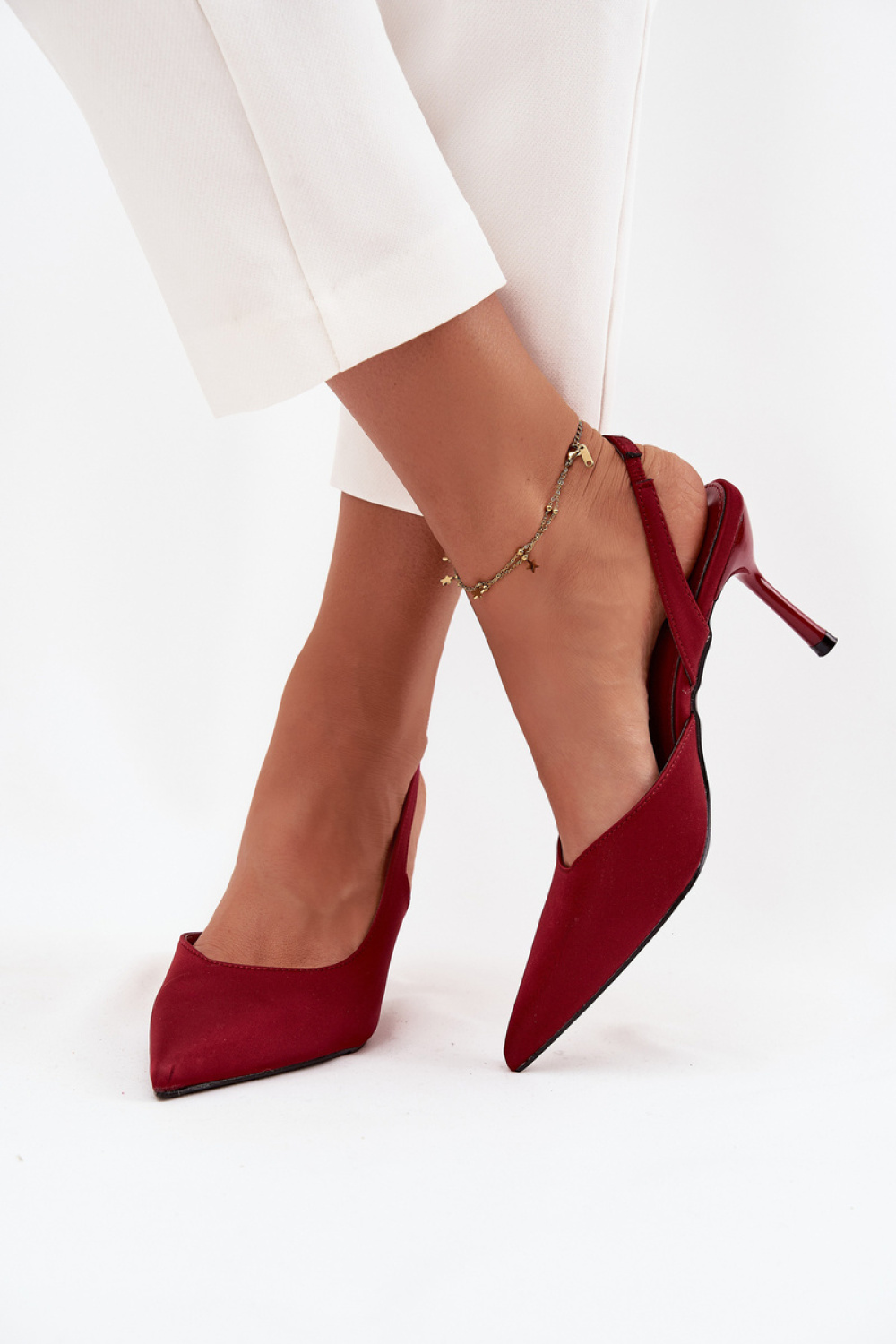 Szpilki Model Lenira SQC-221 Bordo - Step in style – widok 2