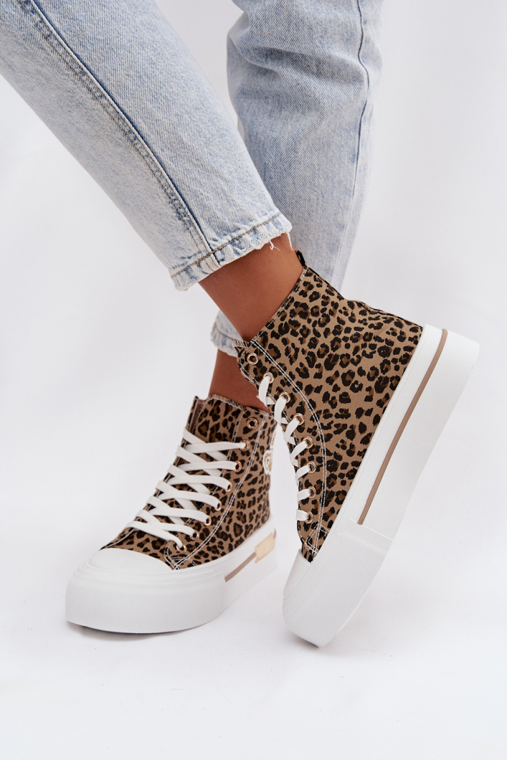 Meloria A88-211 Leopard Print Sneakers - Step in style – vista 2