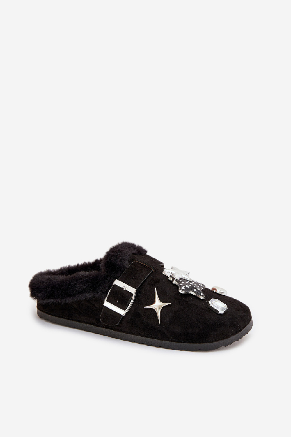 Thalora WCT255273-1 Black Slippers - Step in style
