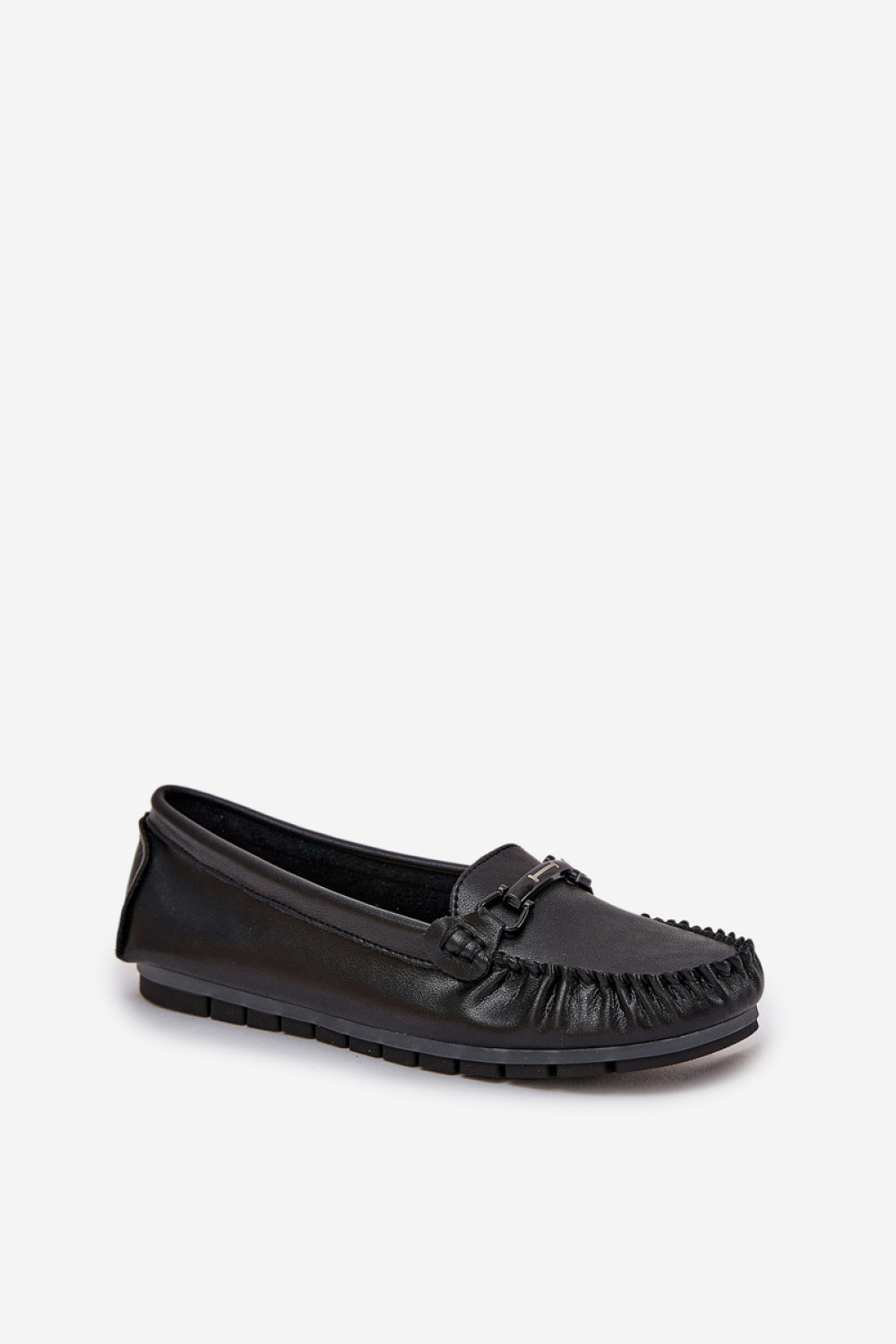 S.Barski LR51-547 Black Leather Loafers - Step in style