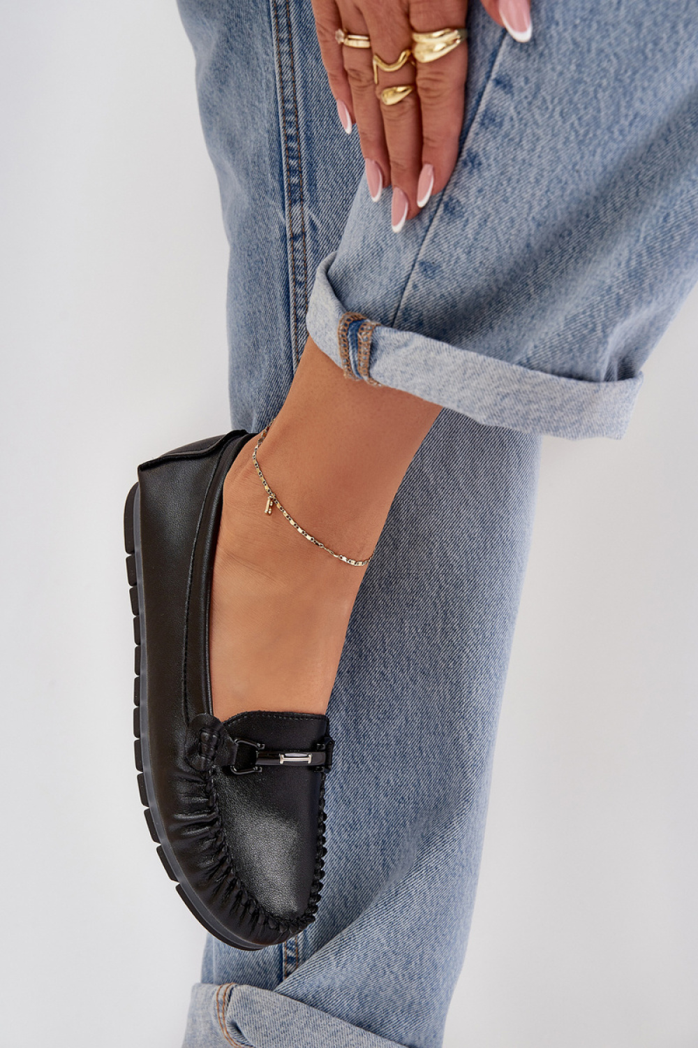 S.Barski LR51-547 Black Leather Loafers - Step in style – vista 2