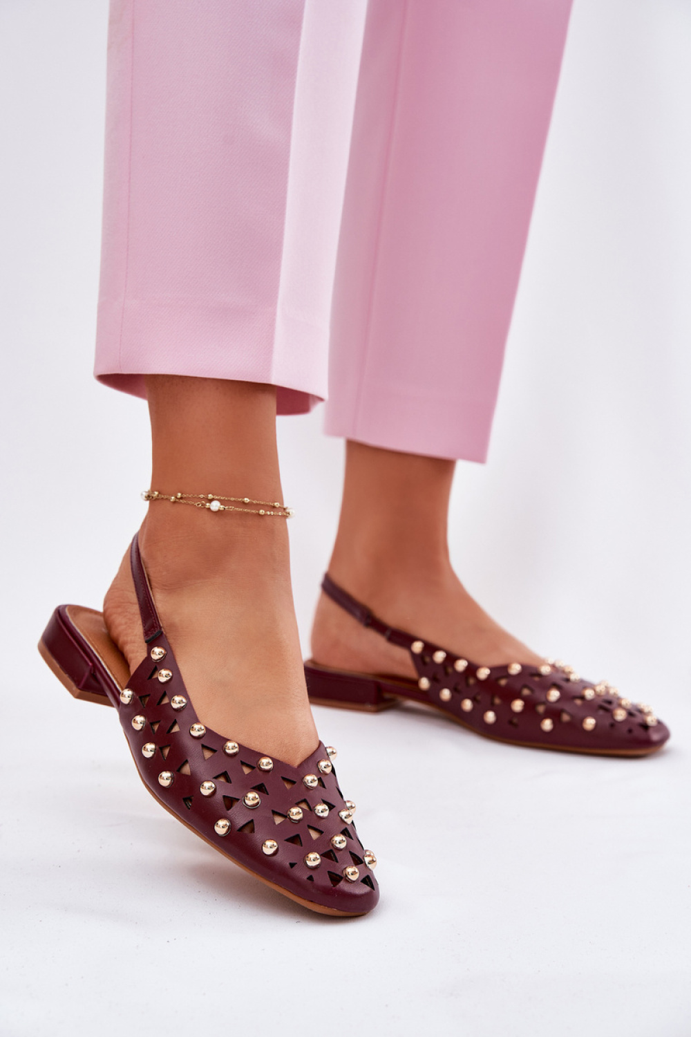 Baleriny Model Nilarisela G471 Bordo - Step in style