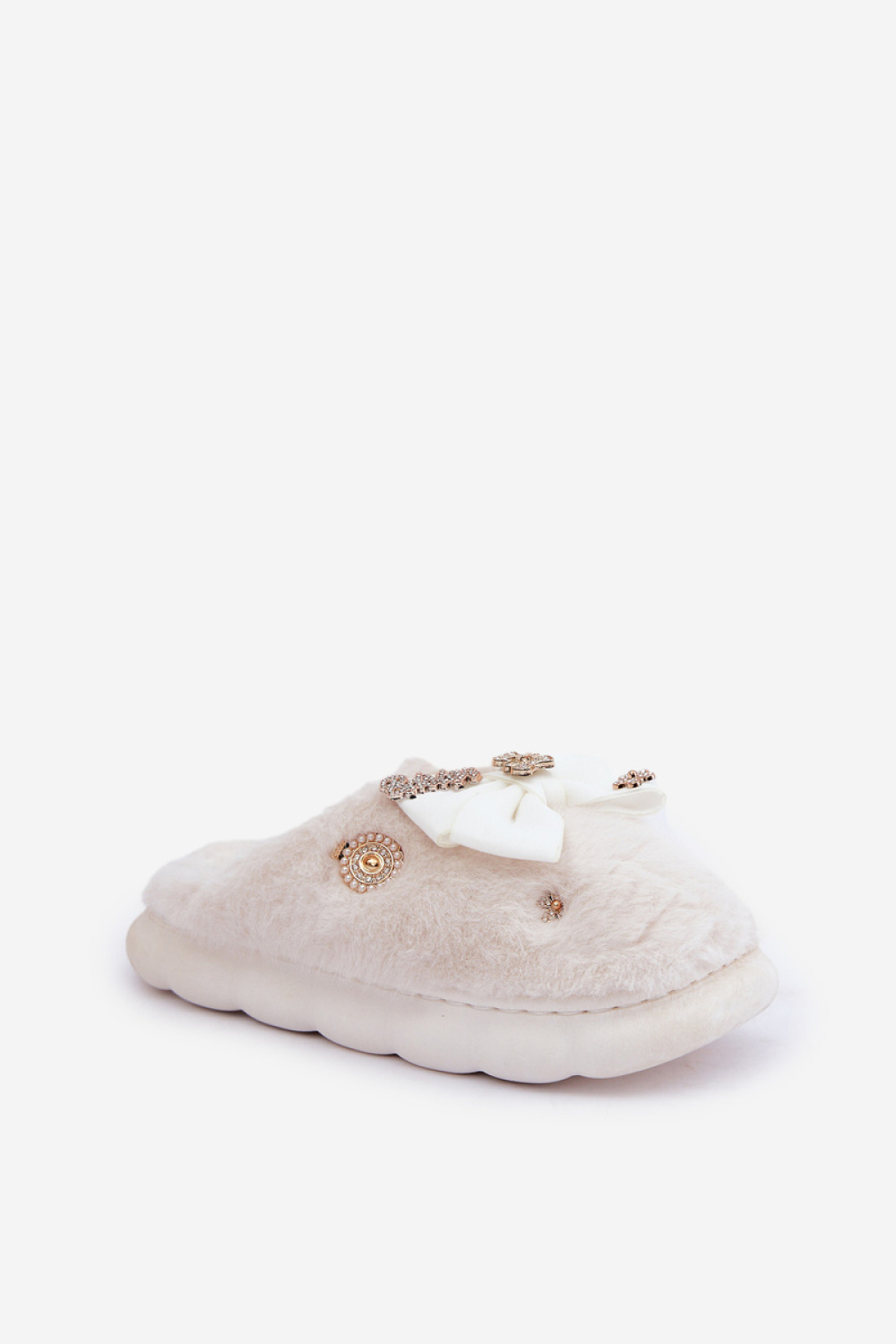 Annalira BG185P White Slippers - Step in style