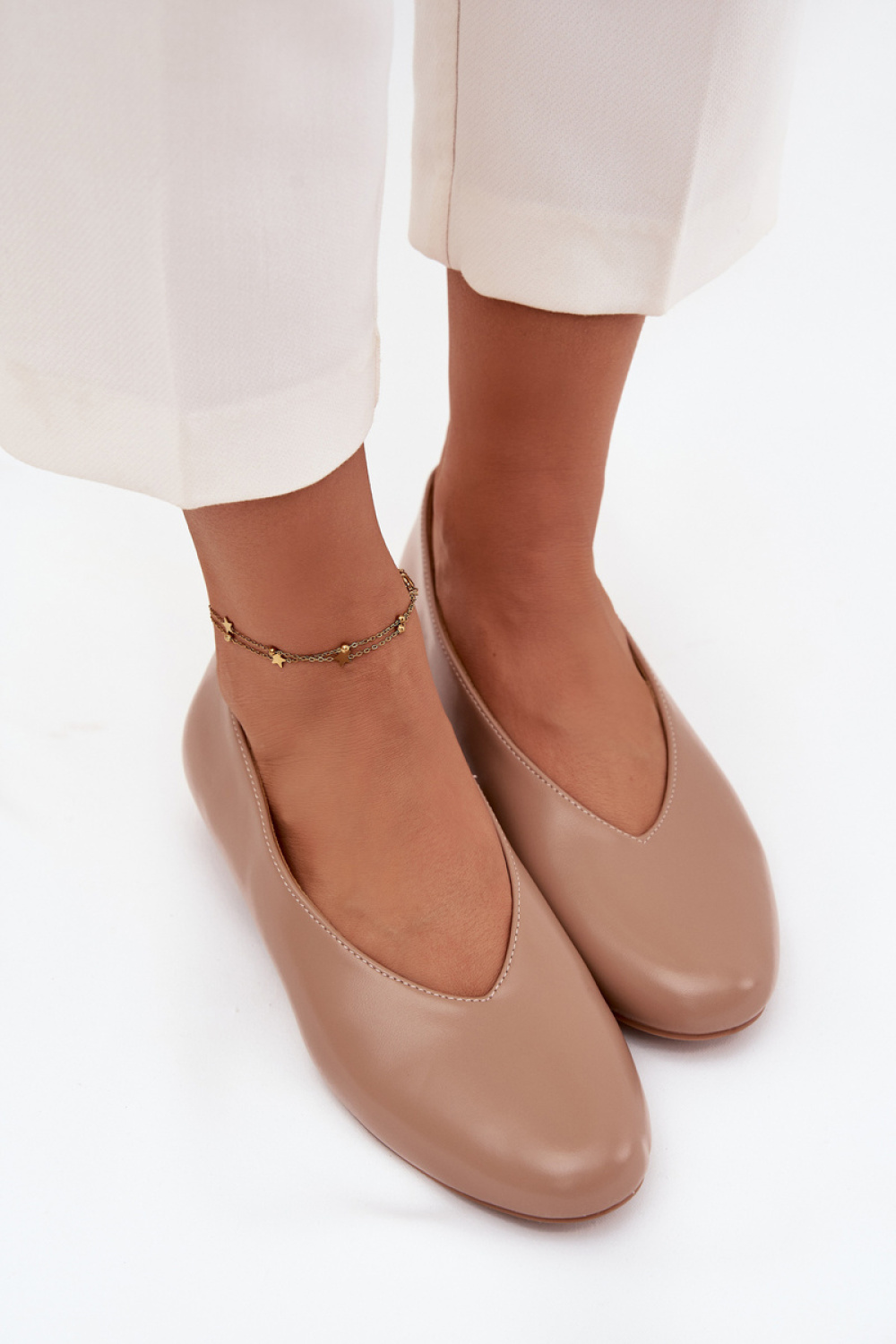 Baleriny Model Olyssia 5927 Beige - Step in style – widok 2