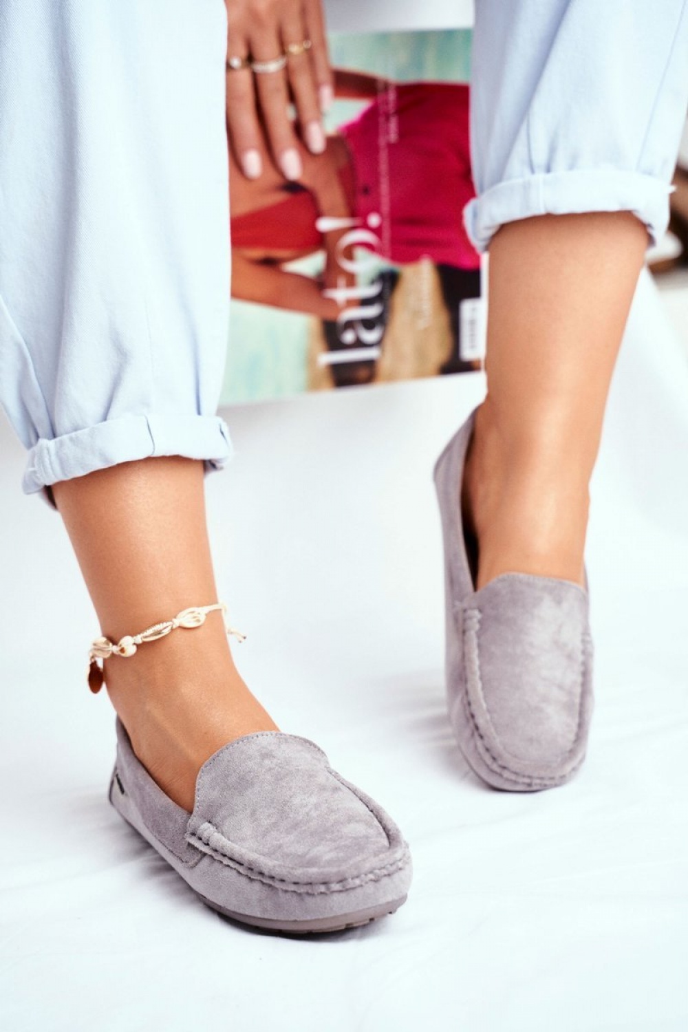 Morreno Model 20PB26-2190 Grey Loafers - Step in style – vista 2