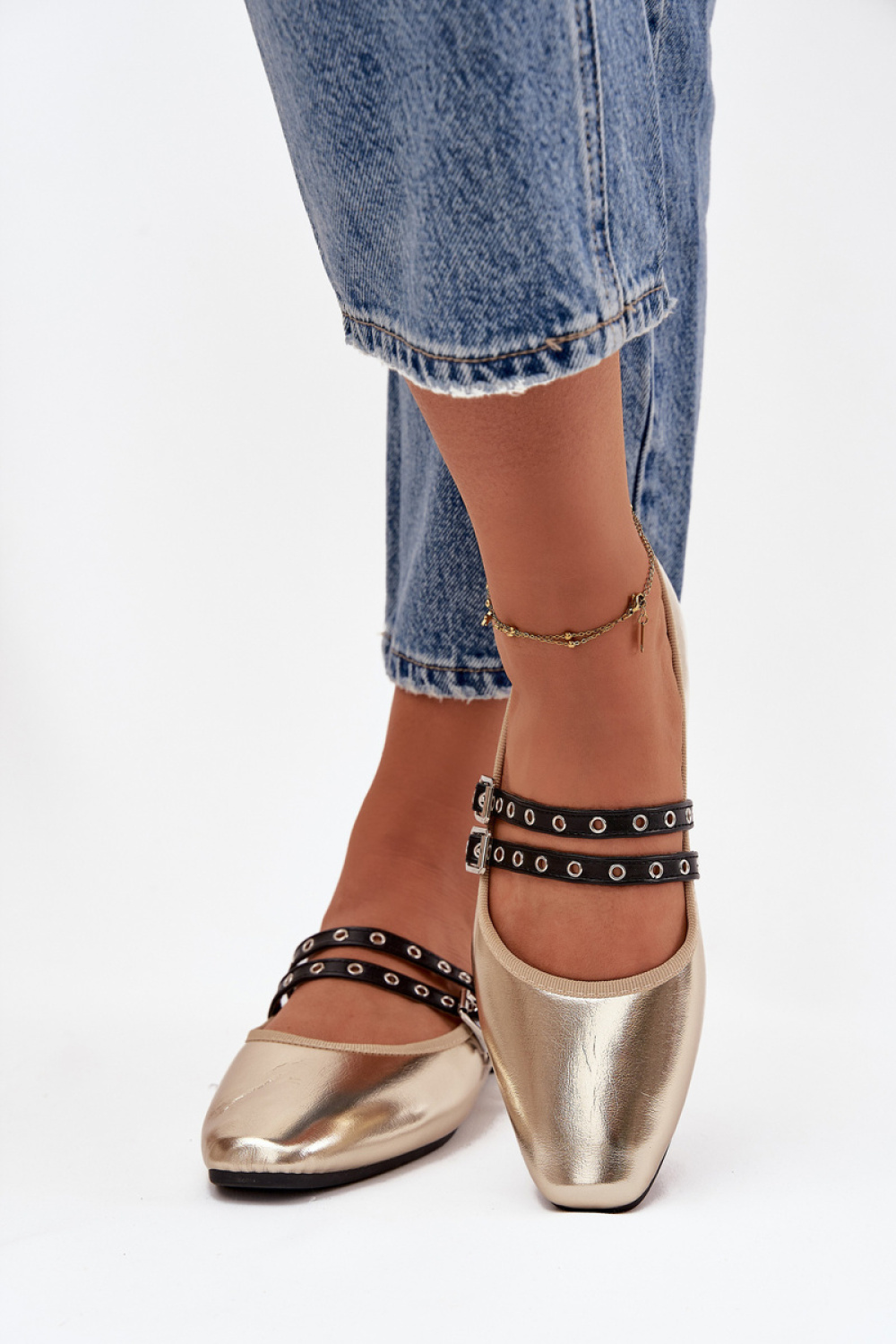 Baleriny Model Deliora 21-46 Gold - Step in style – widok 2