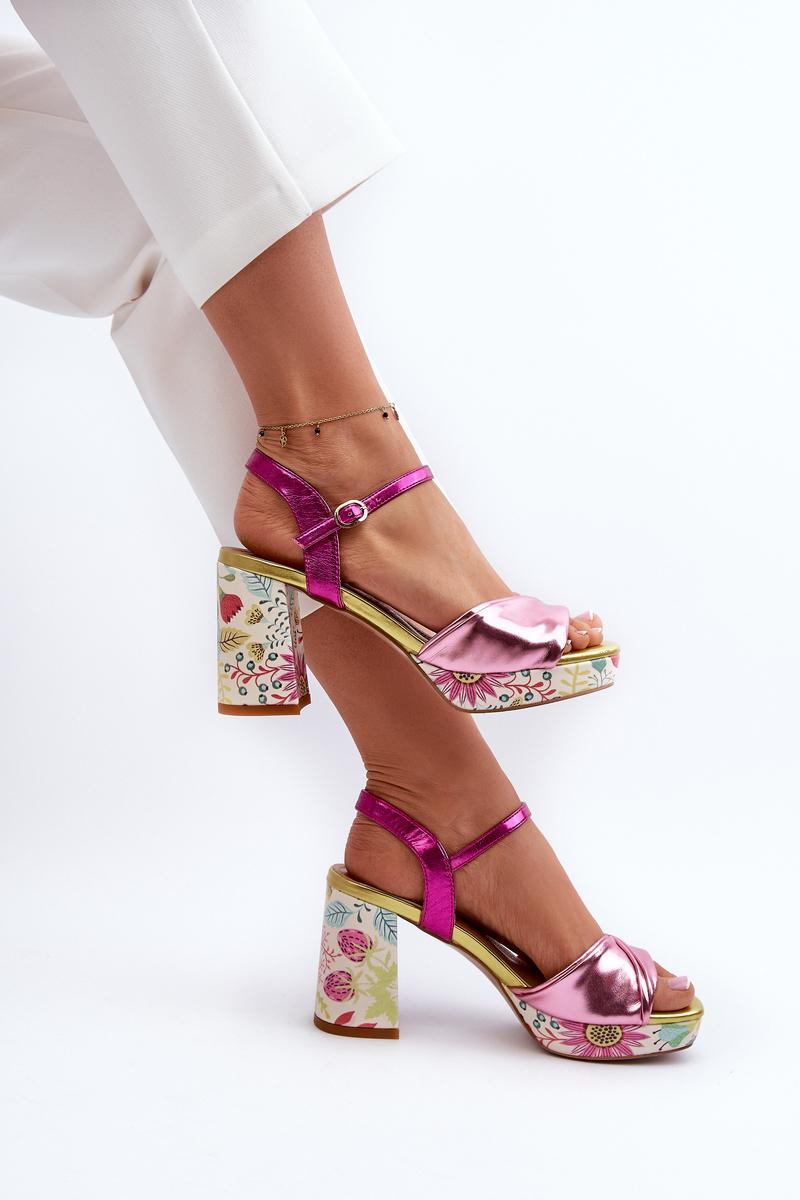 Sandały Model DA CR980 Pink - Step in style – widok 2