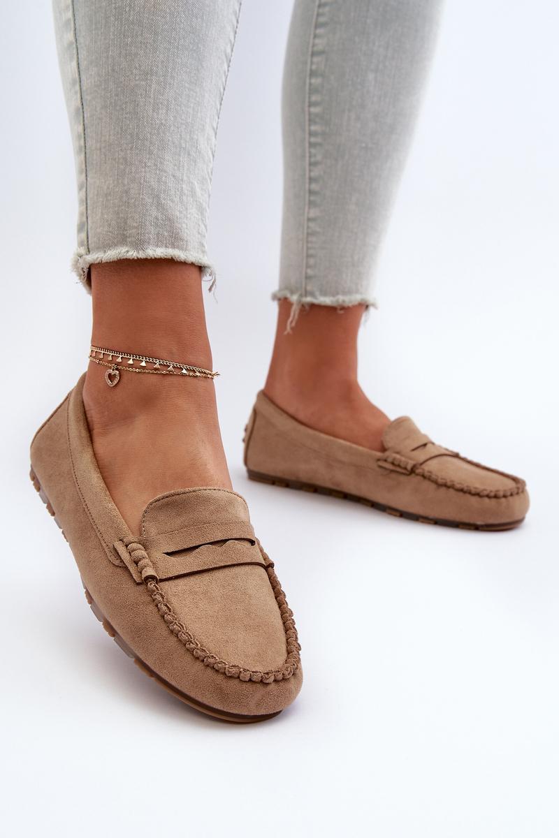 Glimris 24PB02-7673 Dark Beige Loafers - Step in style – vista 2