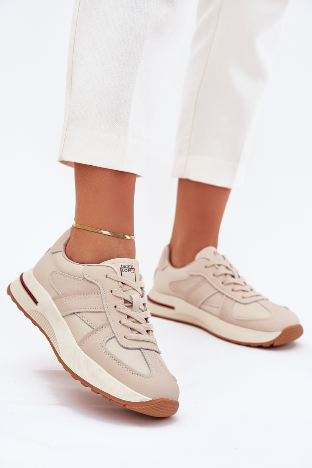 Daniel Lopez SS2D4043 Beige Sports Shoes - Step in style