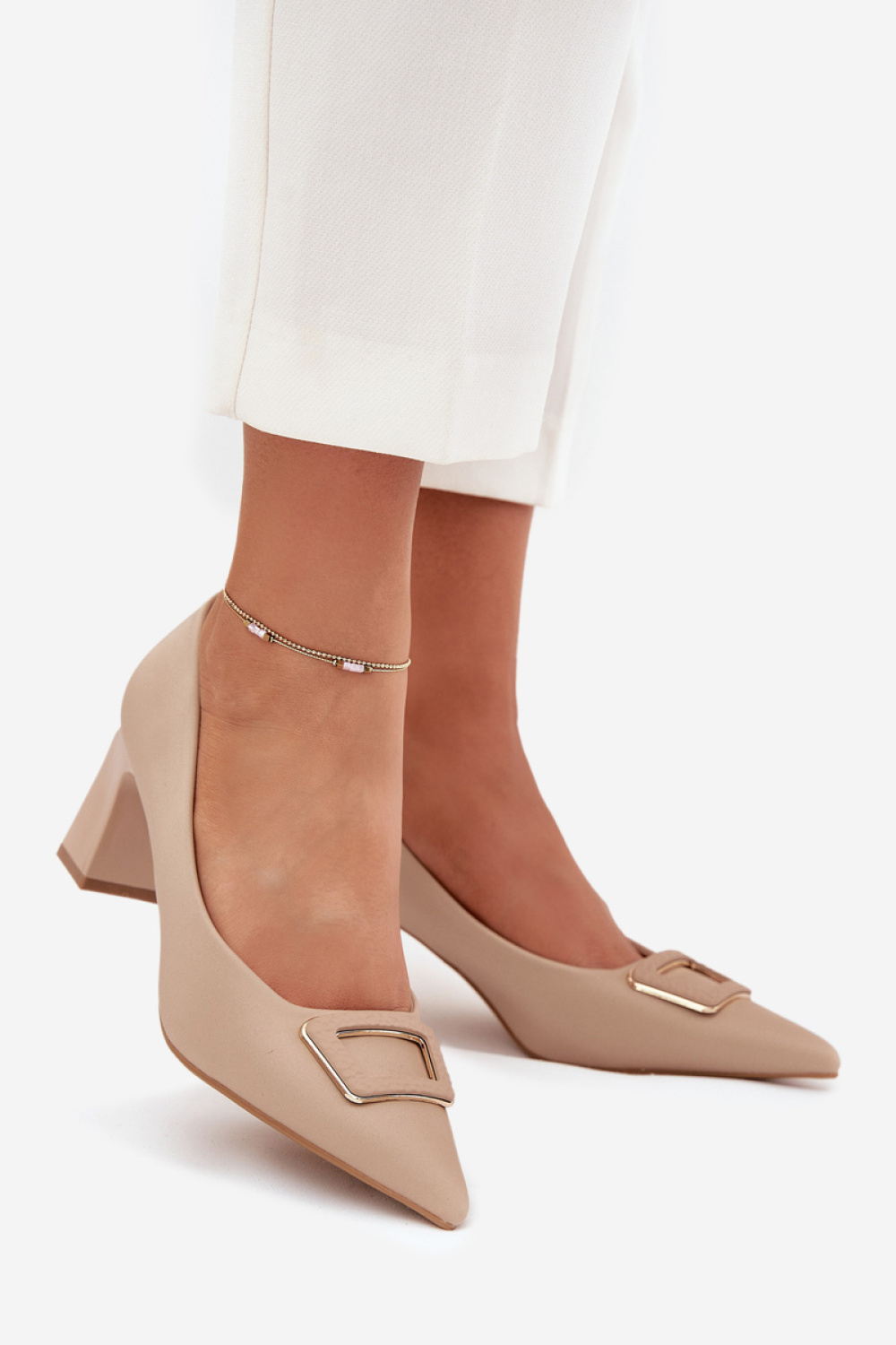 Czółenka Model Seriva 55-A30 Nude - Step in style