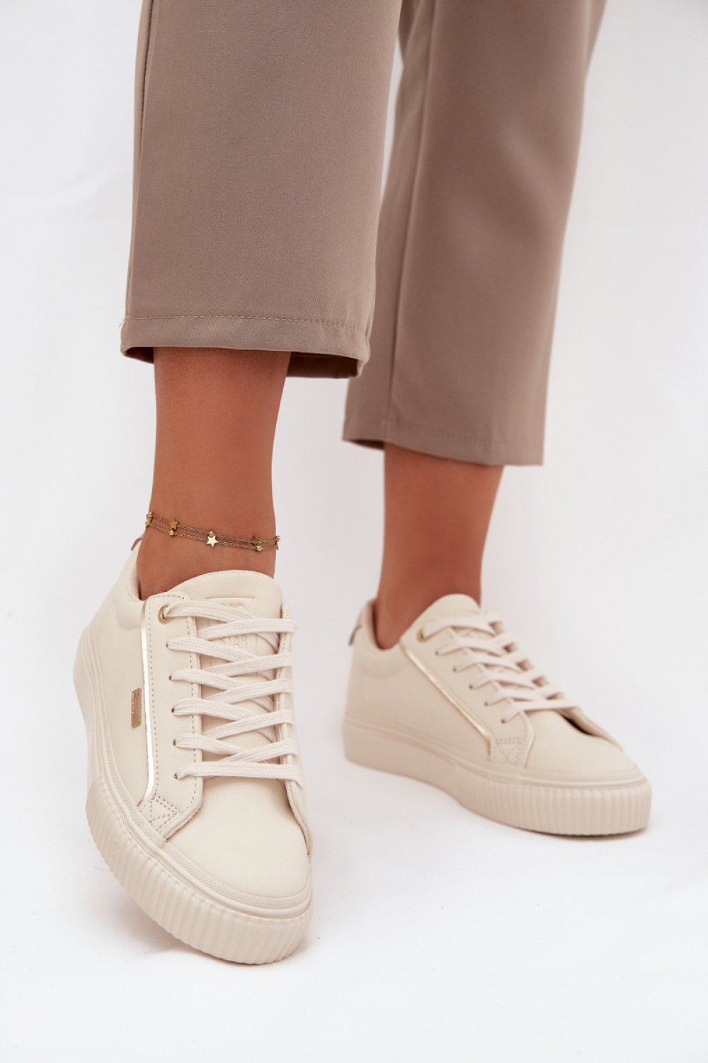 Big Star SS274027 Sport Shoes Beige/Gold - Step in style