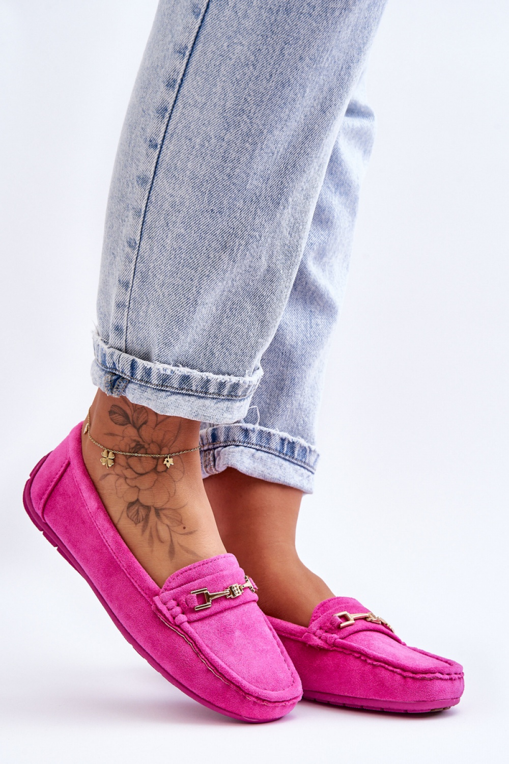 Corinell FT247 Pink Loafers - Step in style – vista 2