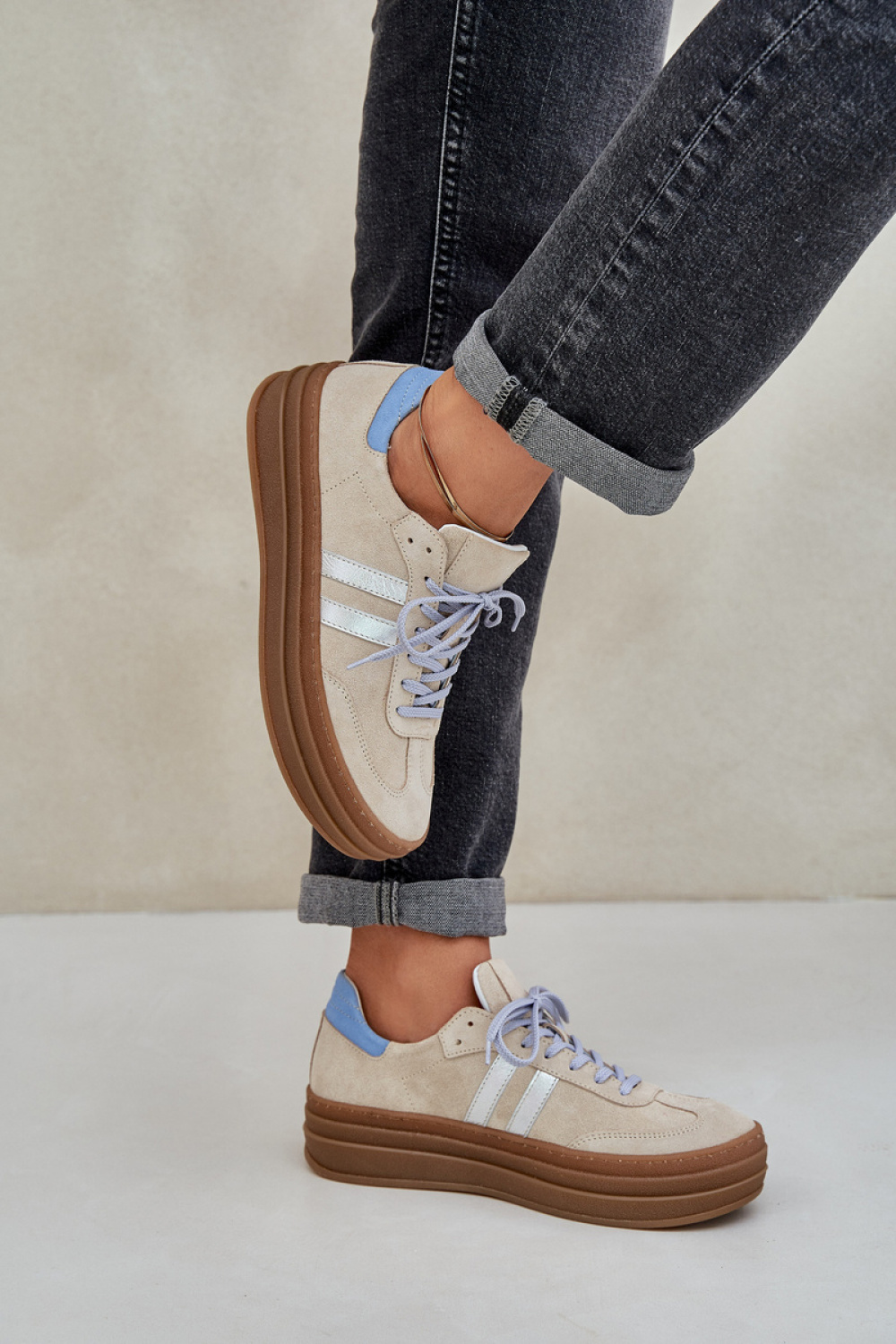 Zazoo N1068S4 Beige Sport Shoes - Step in style