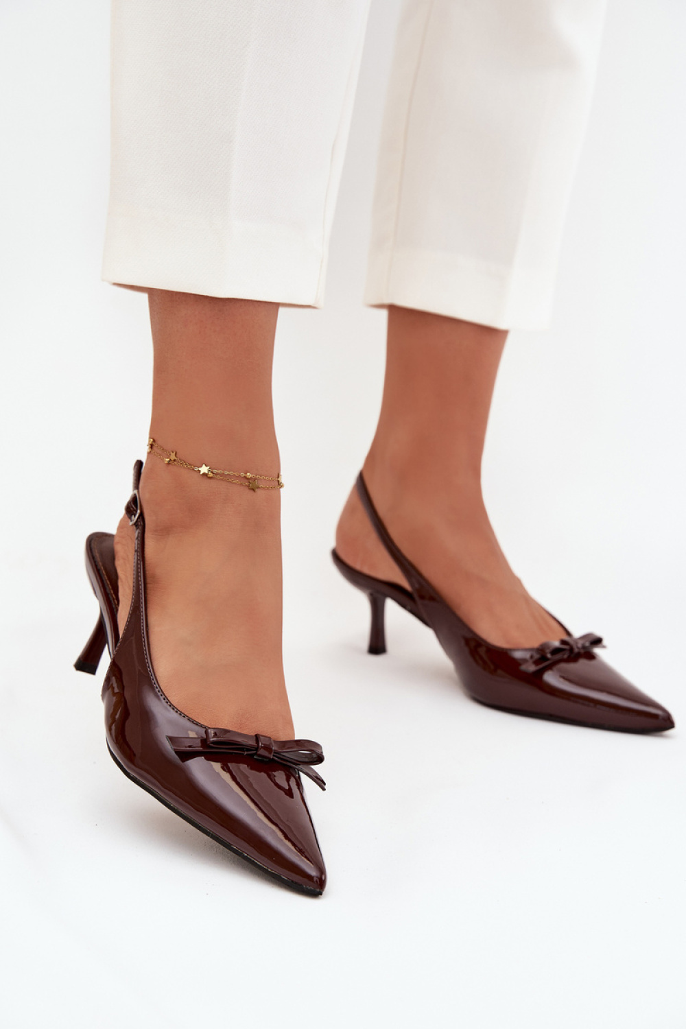 Czółenka Model Olvena P-1467 Czekolada - Step in style