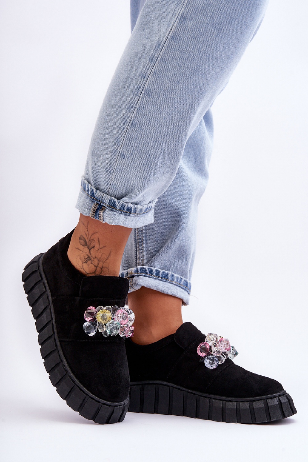 Desire NB615 Black Suede Sports Shoes - Step in style
