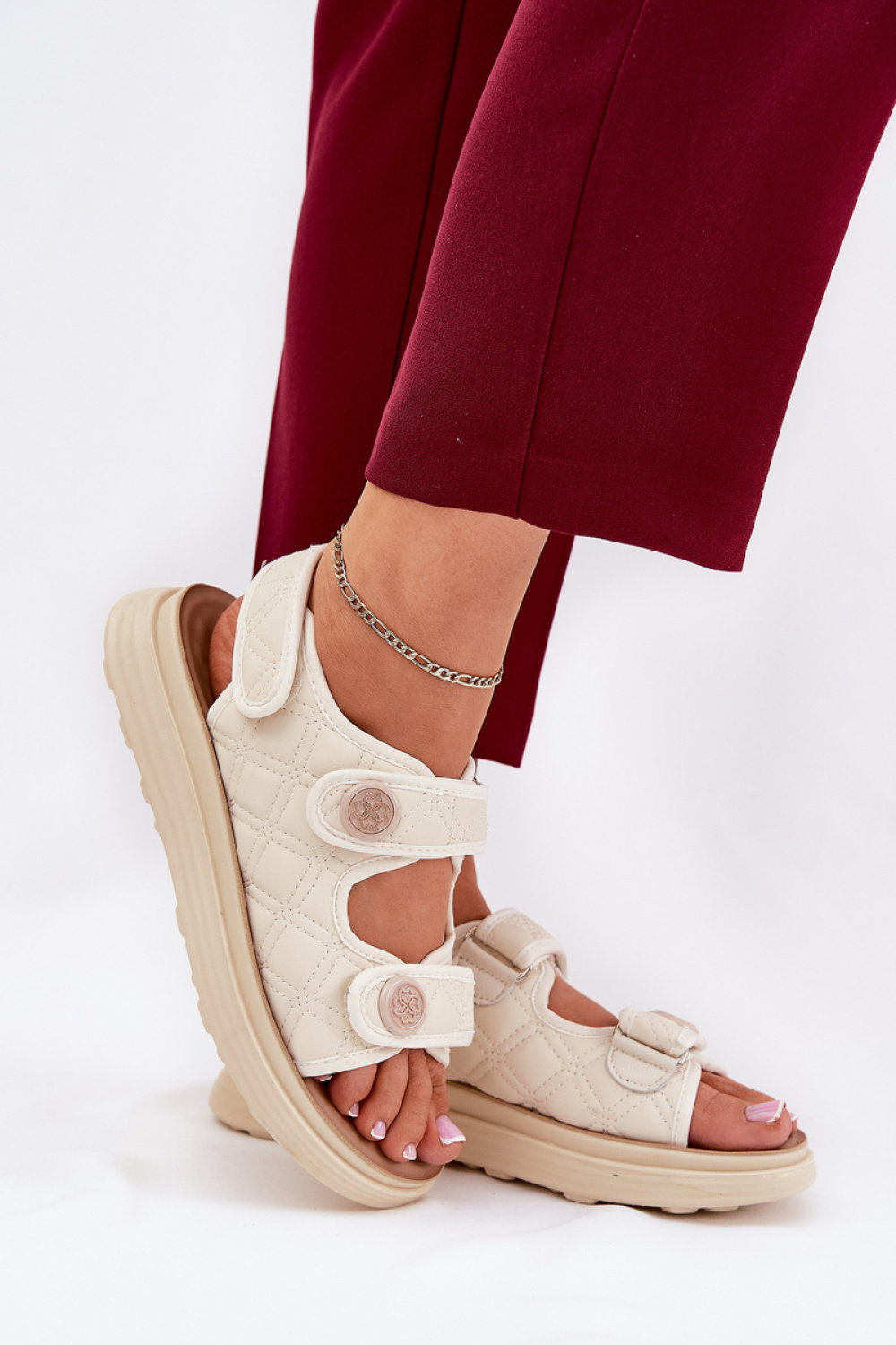 Sandały Model Zoliner 88-02 Beige - Step in style