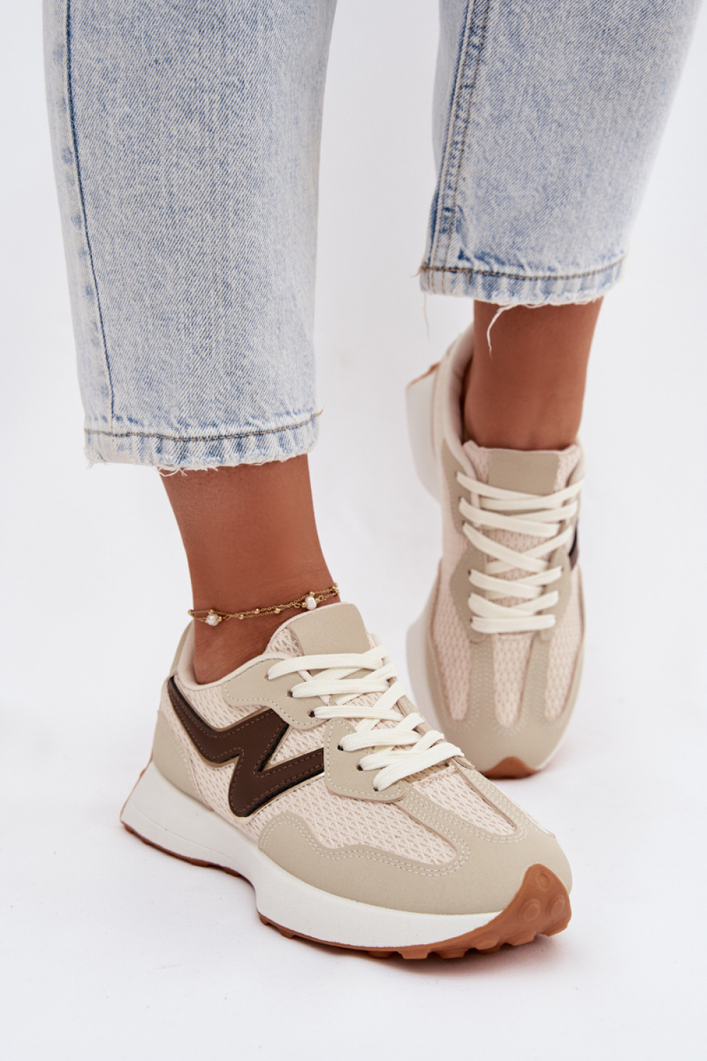 Sport Shoes Model Janelora A023 Beige - Step in style