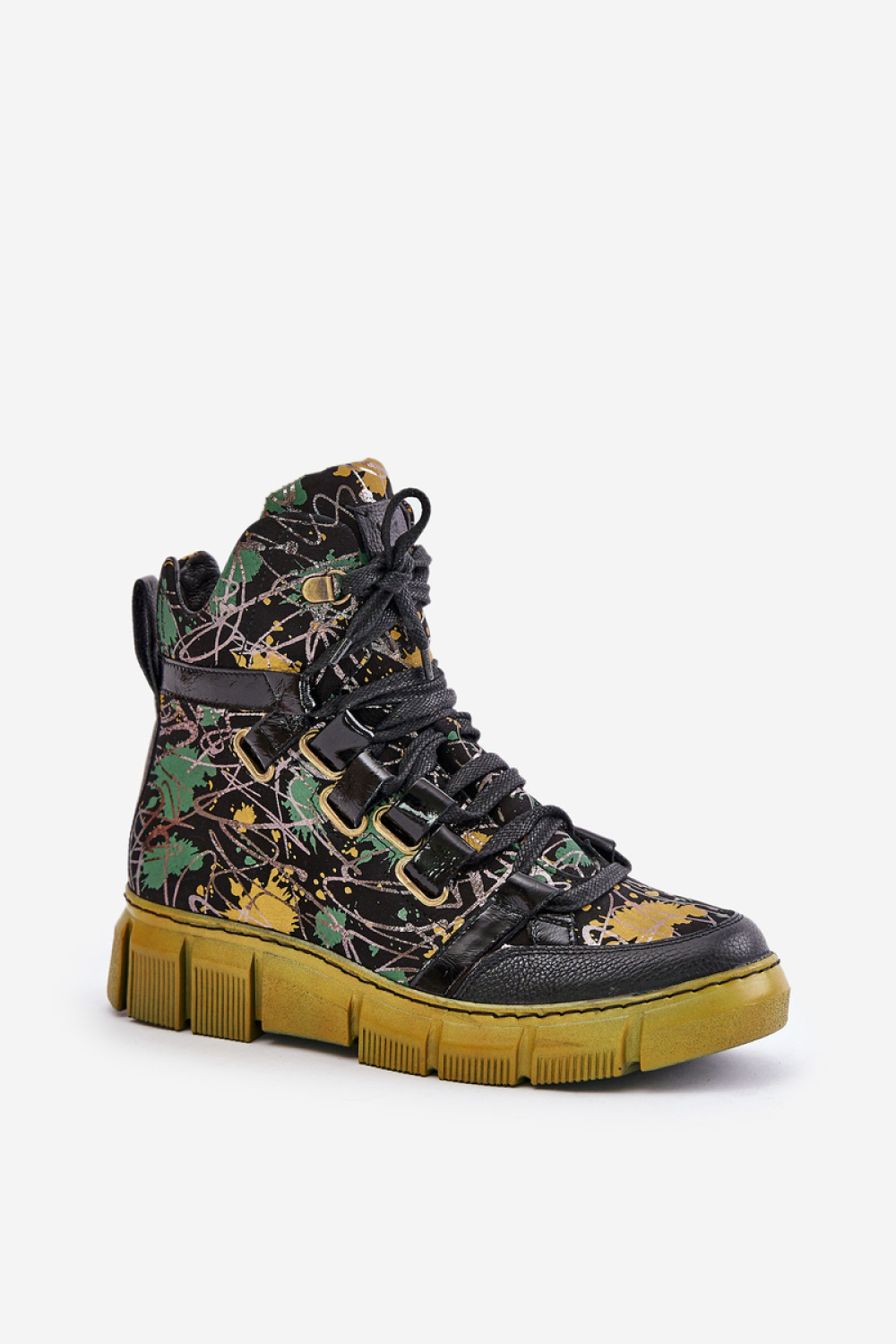 Maciejka 06158-07 Yellow/Black Ankle Boots - Step in style