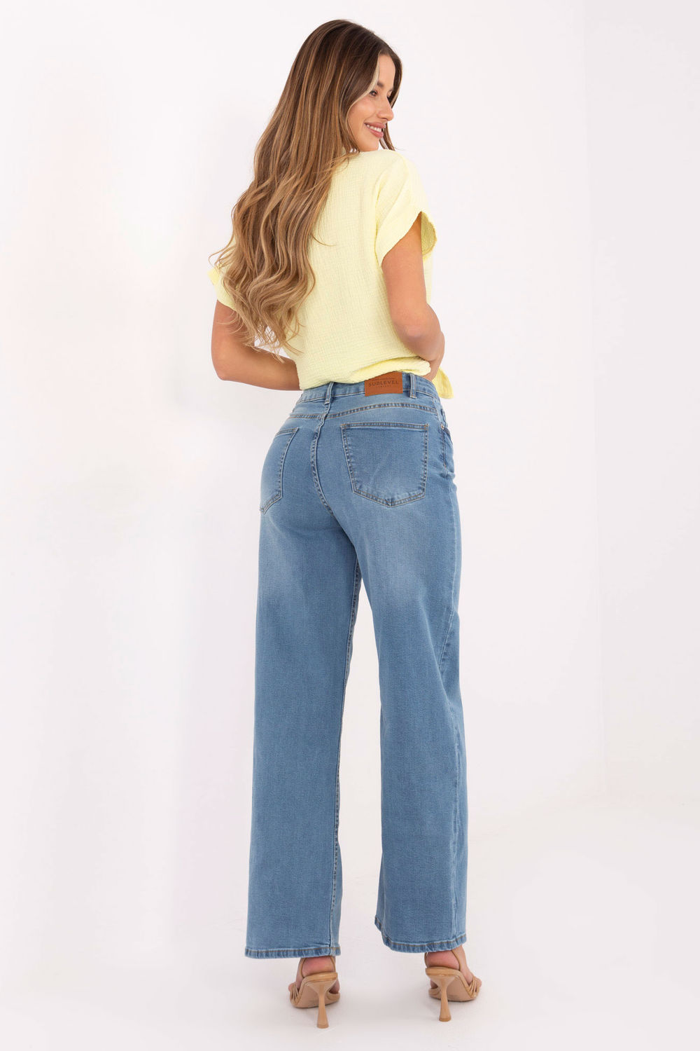 Spodnie Jeansy Damskie Model D85083BI62544L202 Light Blue - Sublevel